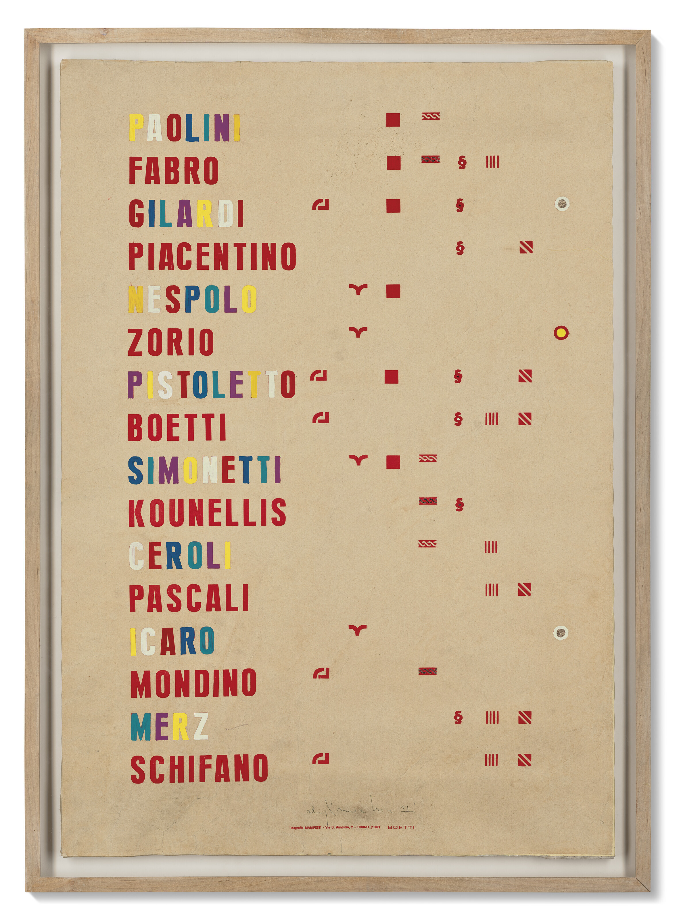 Alighiero Boetti — Манифест, изображение 2