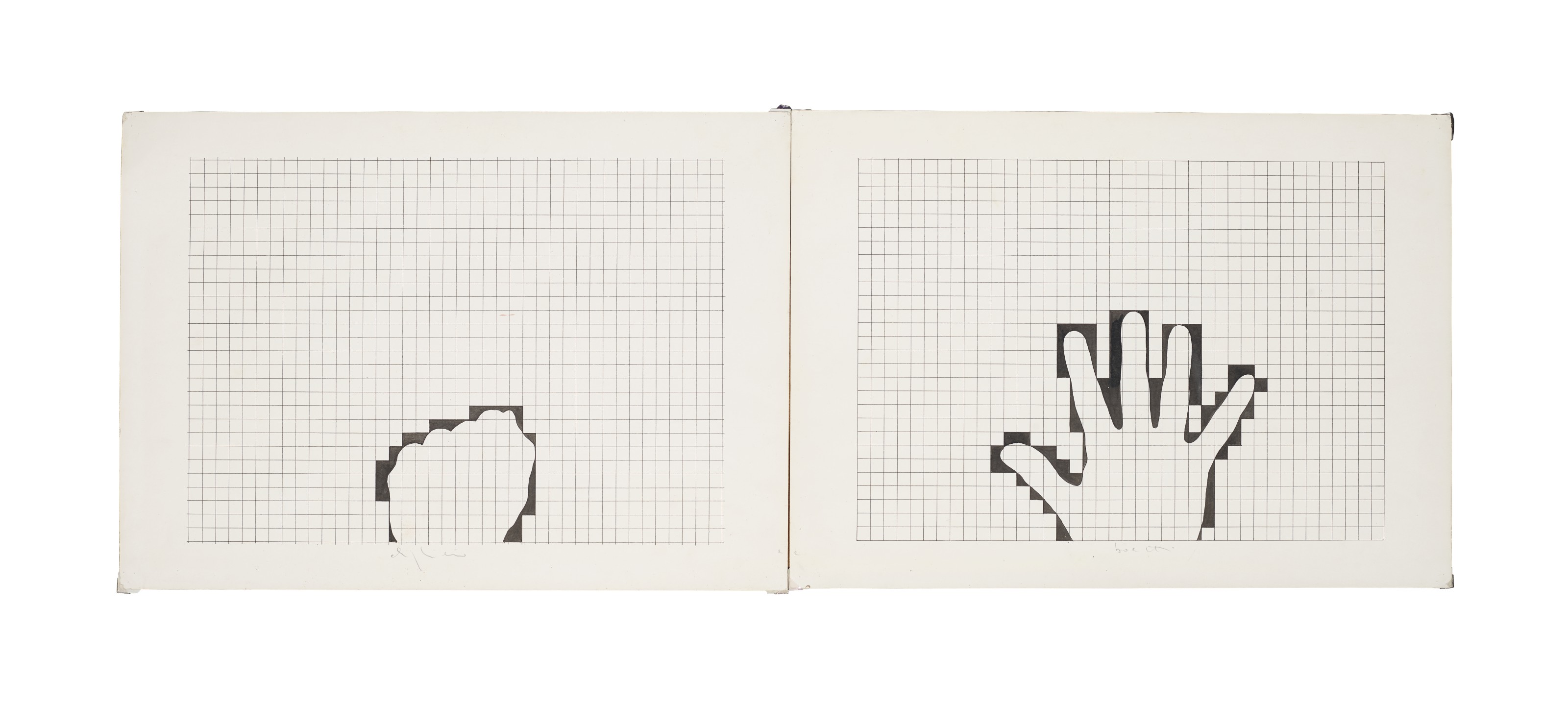 Alighiero Boetti — Мано аперта, пугно кьюзо