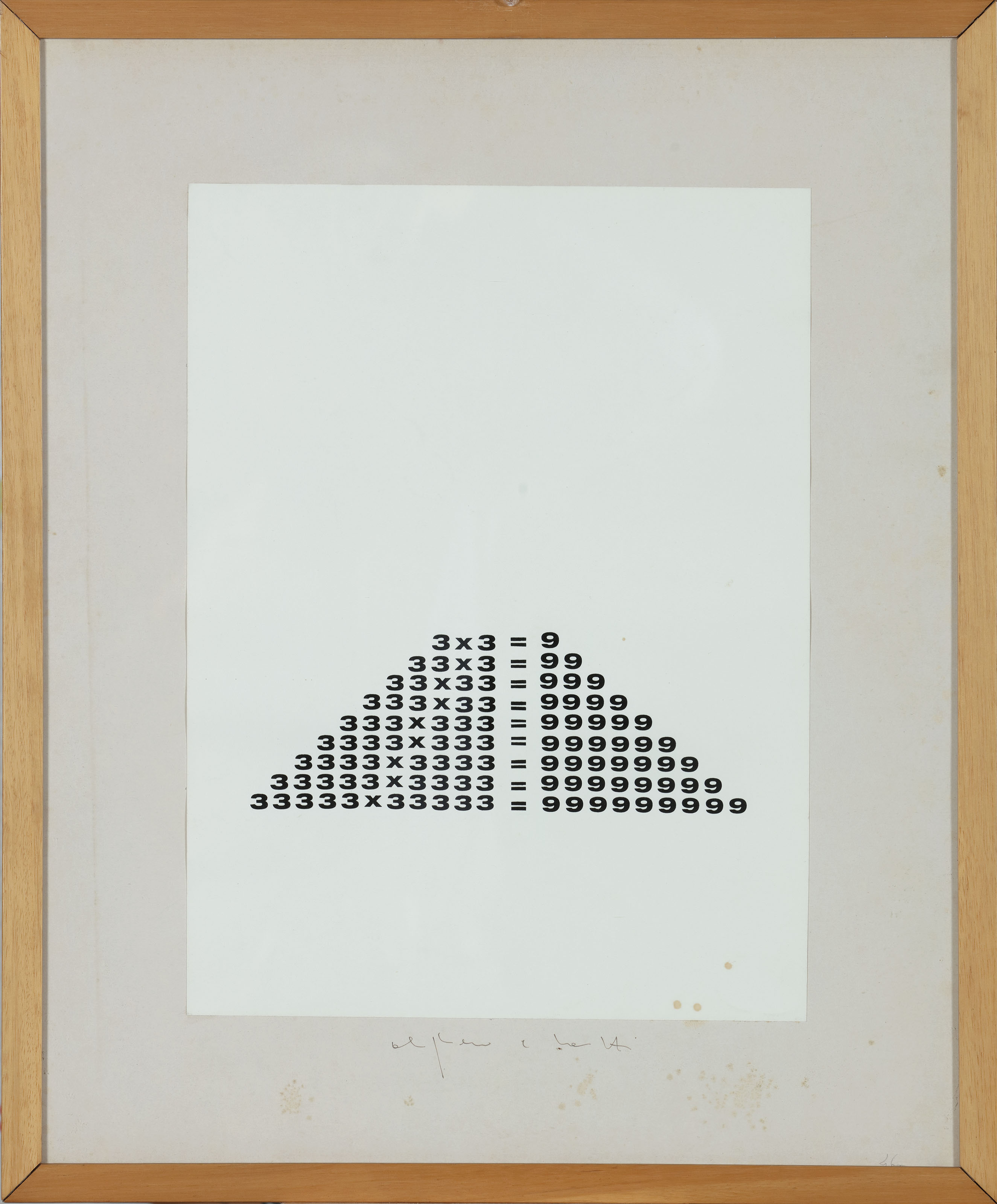Alighiero Boetti — 3 x 3 = 9 (без гарантий), изображение 1