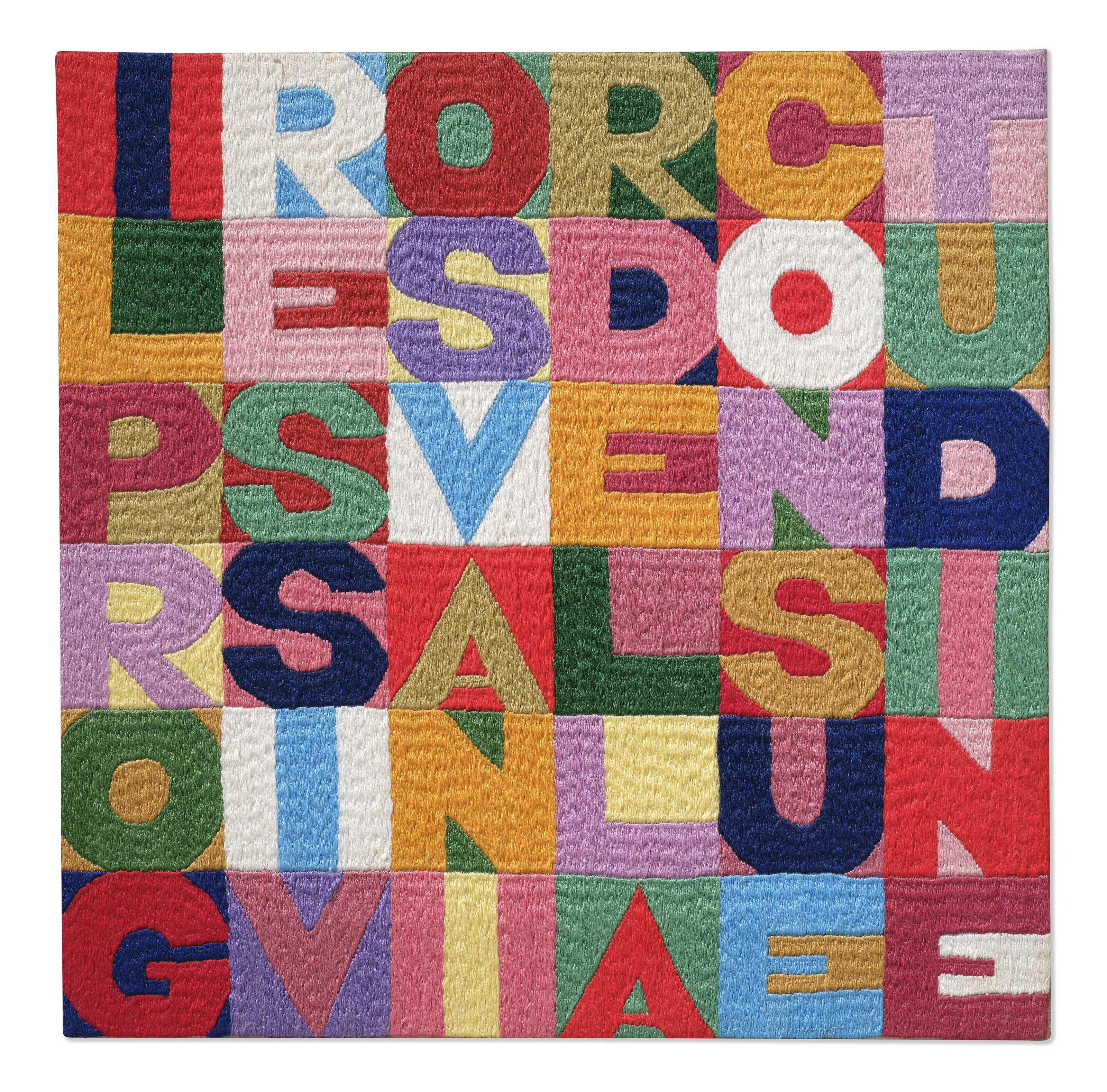 Alighiero Boetti — Постепенное избавление от вредных привычек (Il progressivo svanire della consuetudine)