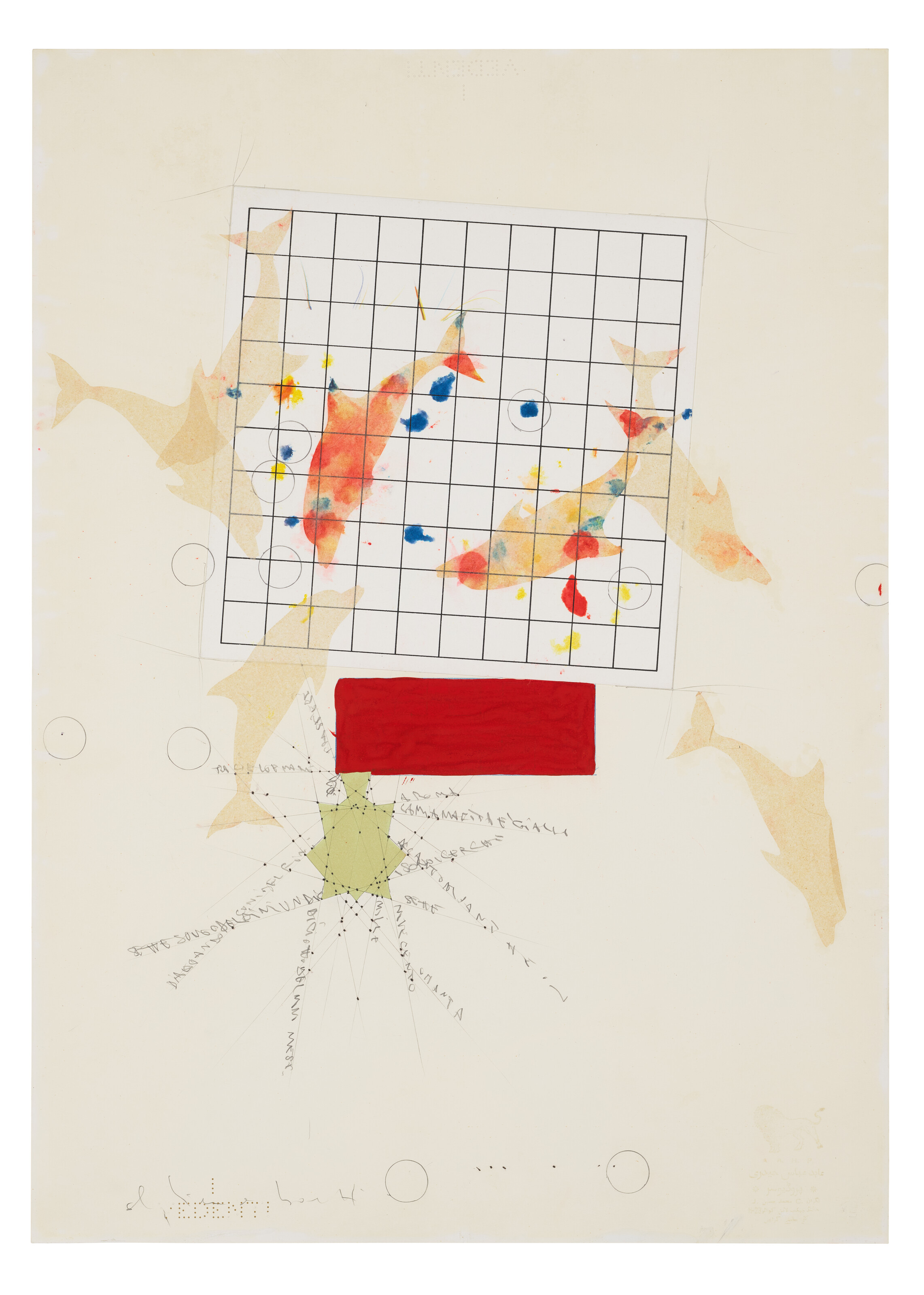 Alighiero Boetti — Сенца титоло (Диалог с дельфинами...)