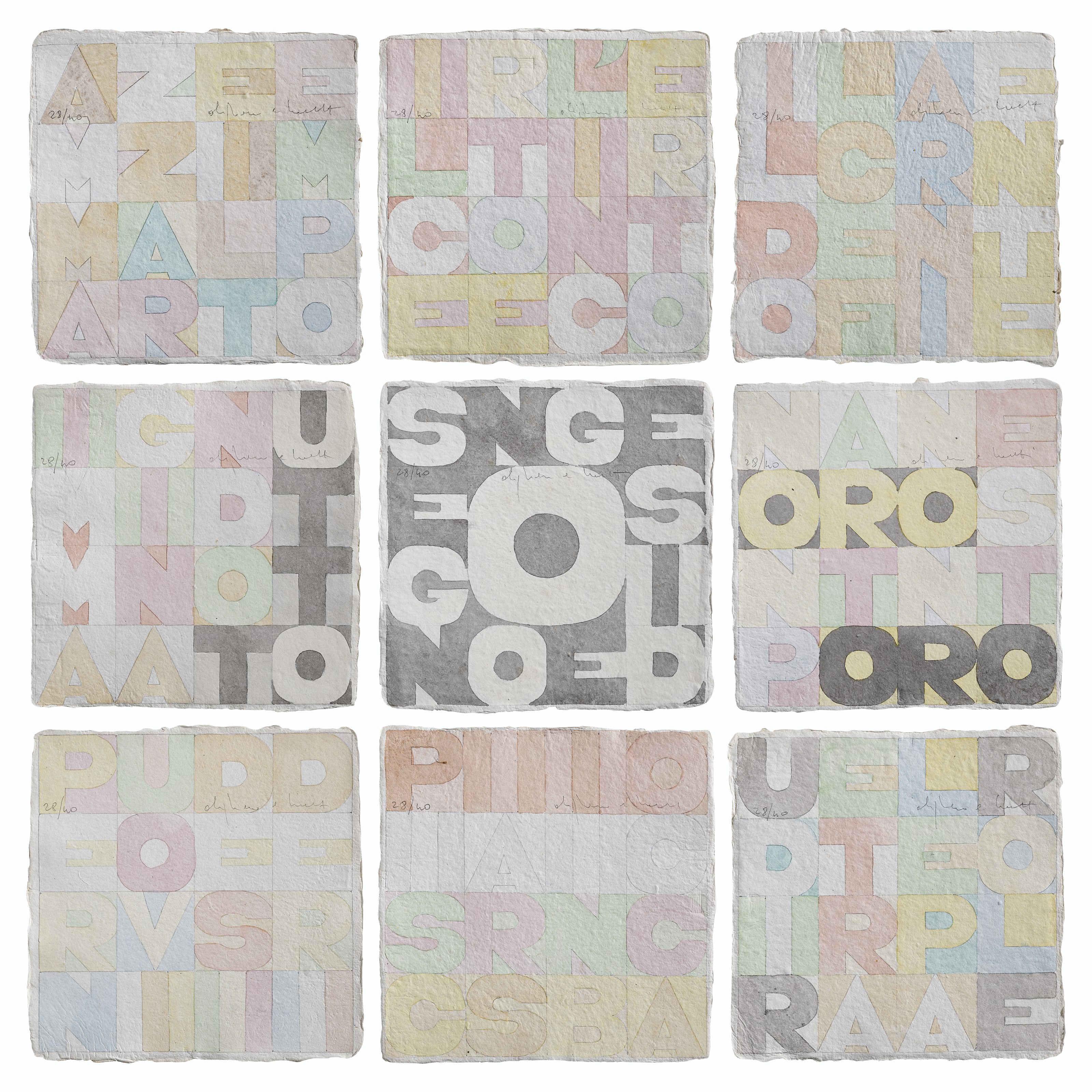 Alighiero Boetti — Новые квадраты