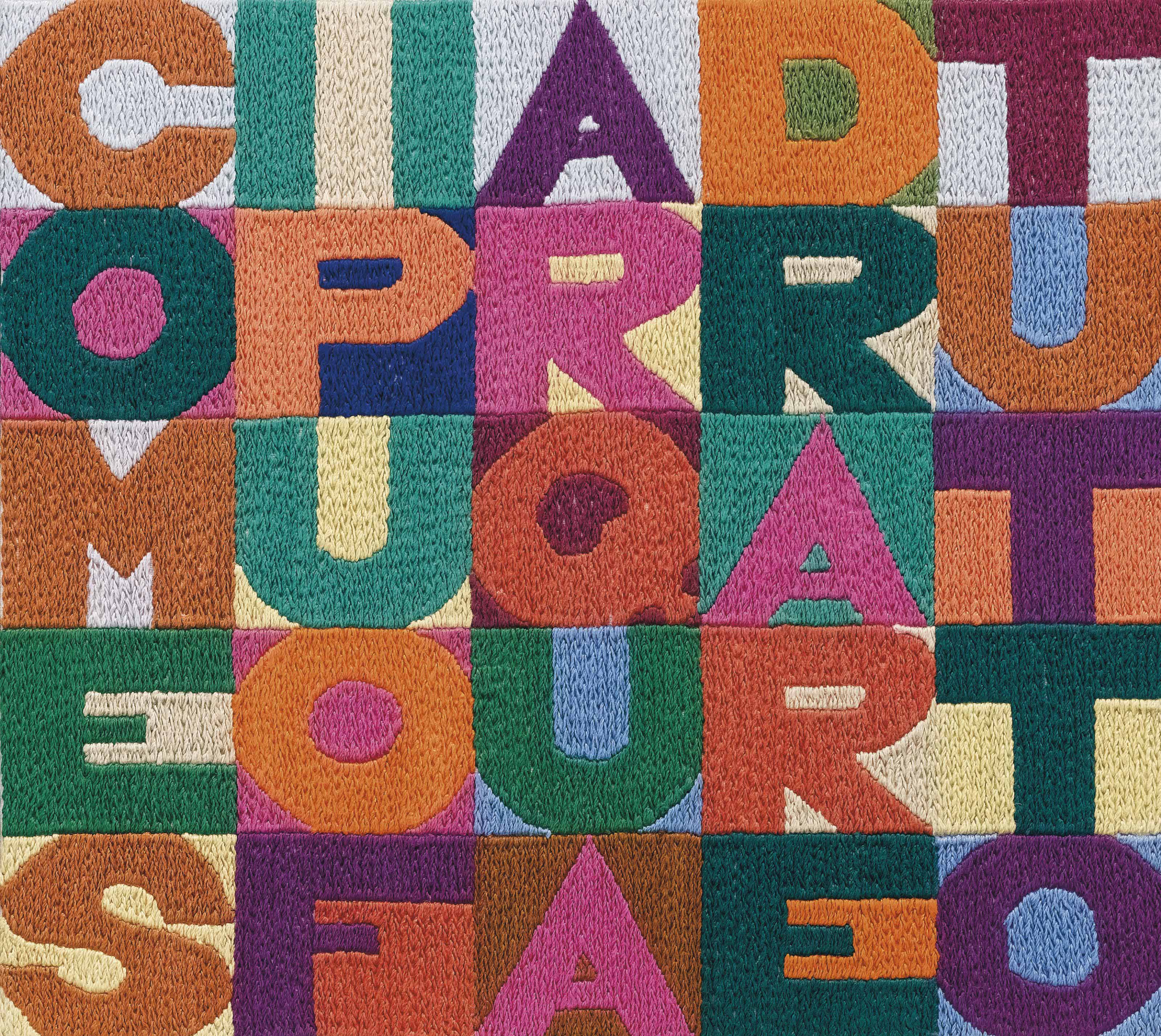 Alighiero Boetti — Приходи, пока ты не уйдешь далеко отсюда.