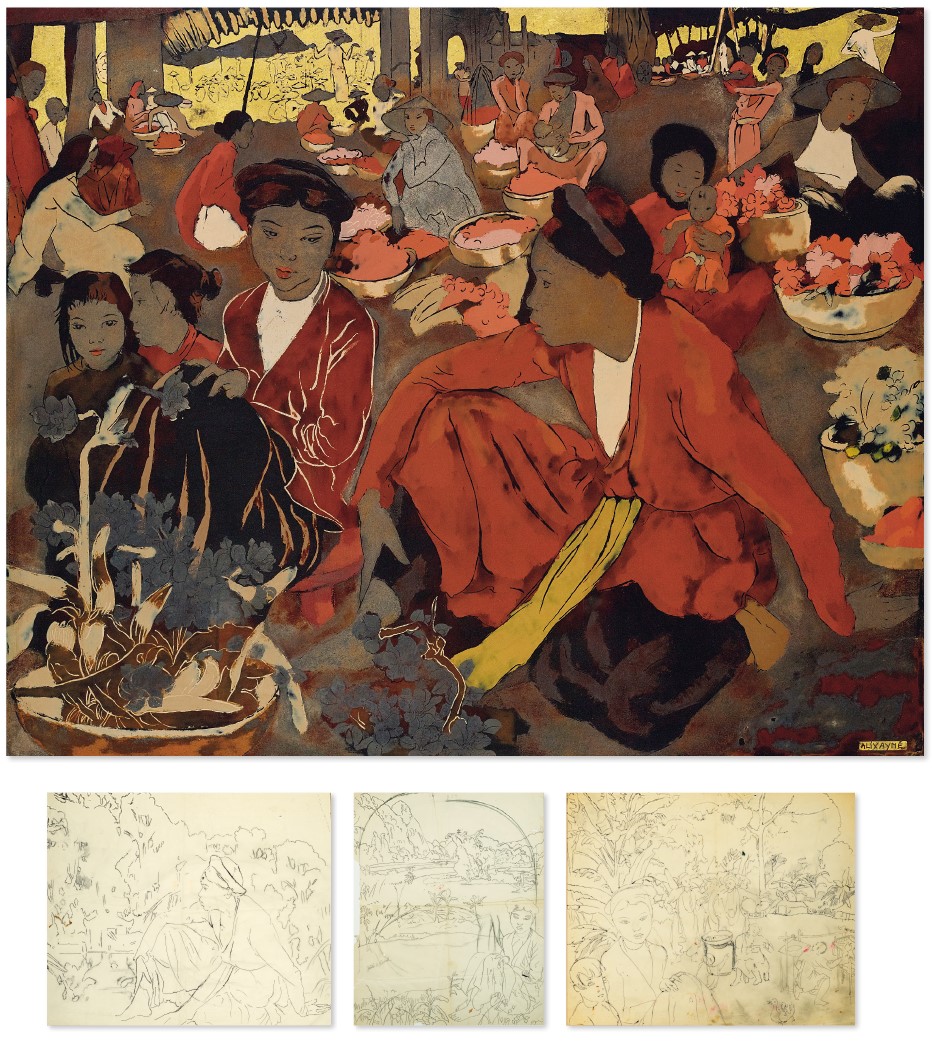 Alix Aymé — Le marché (Рынок) ; и исследования, изображение 5