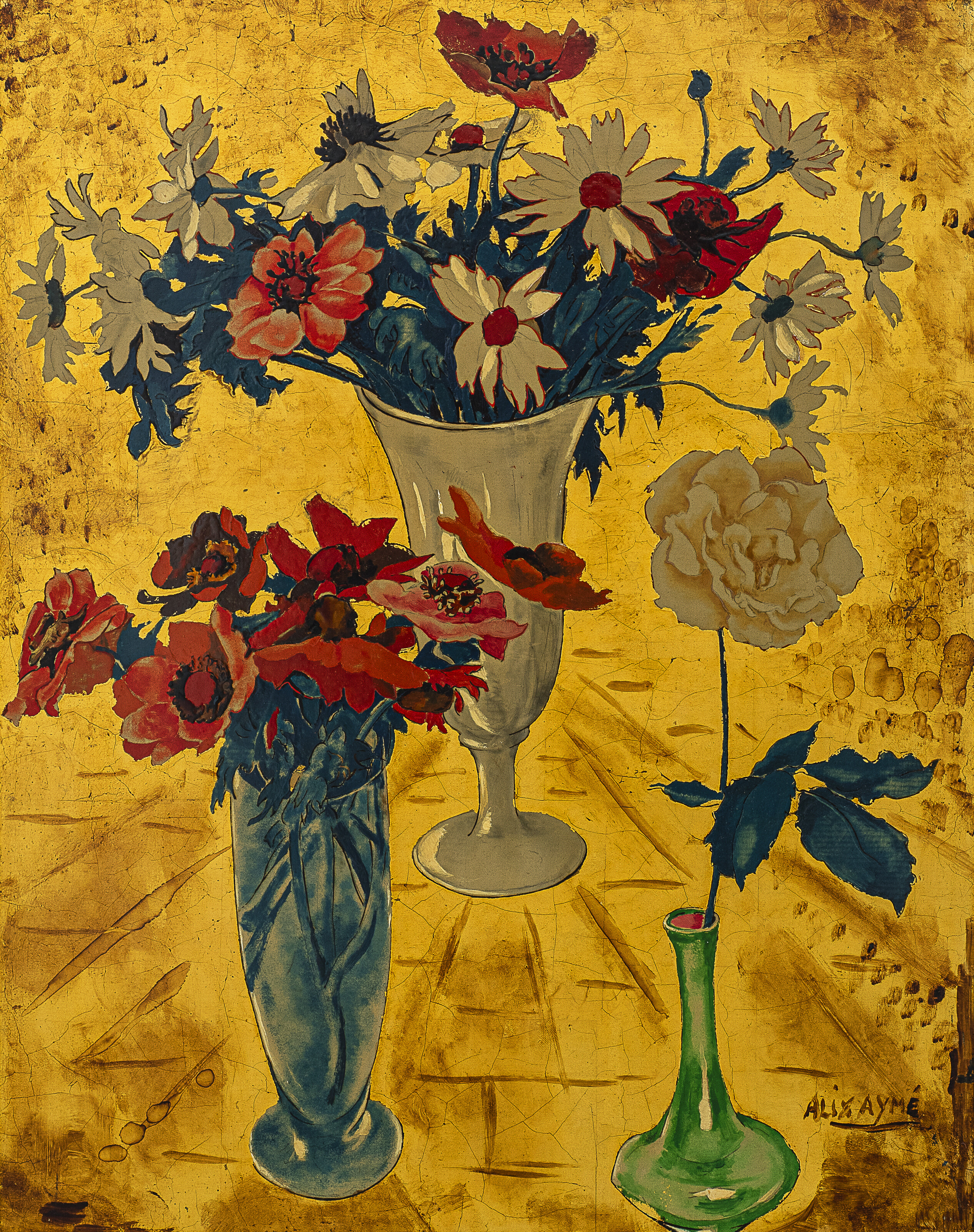Alix Aymé — Trois vases de fleurs (Три вазы для цветов)
