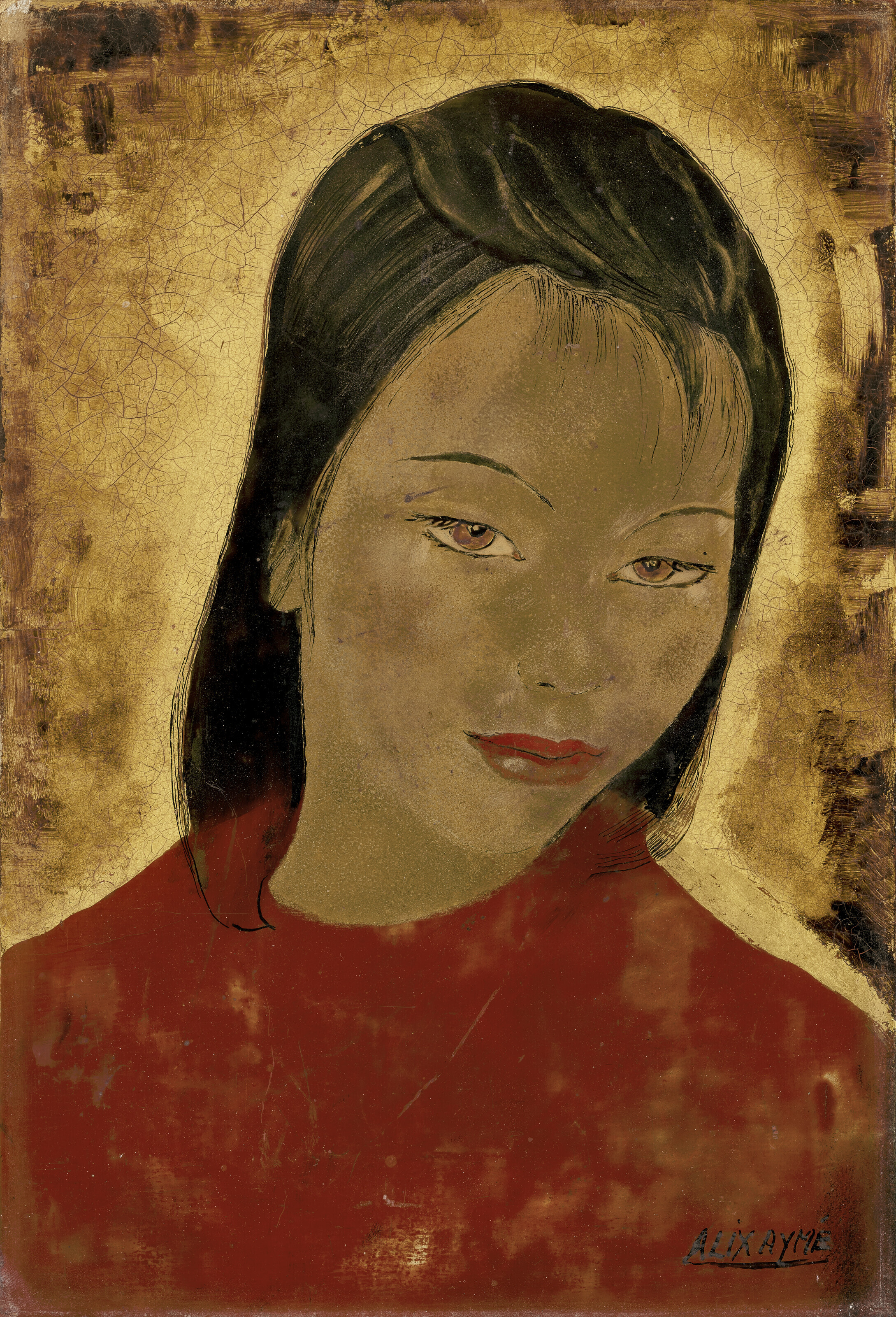 Alix Aymé — Portrait d'une jeune femme (Портрет молодой леди)
