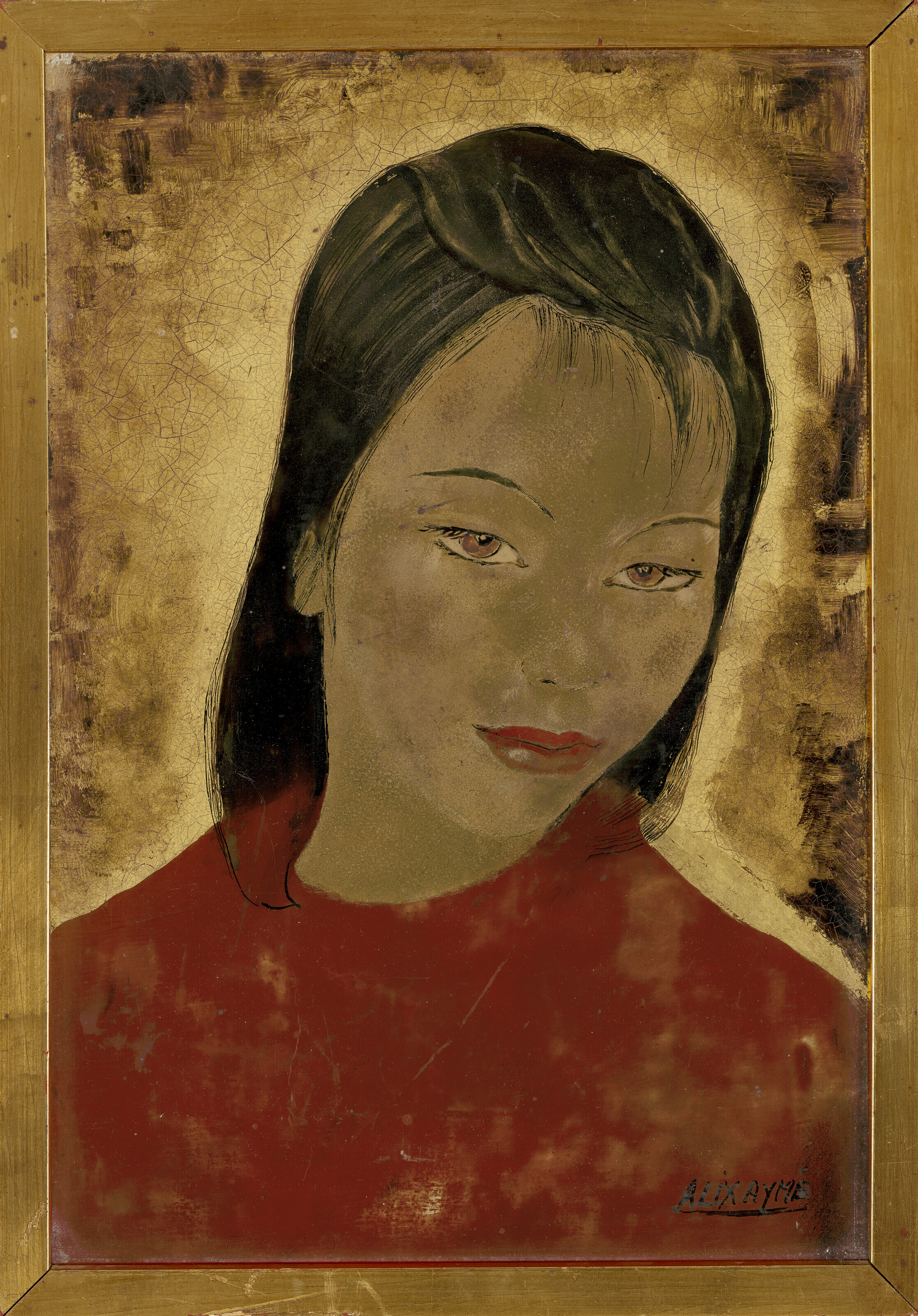 Alix Aymé — Portrait d'une jeune femme (Портрет молодой леди), изображение 2