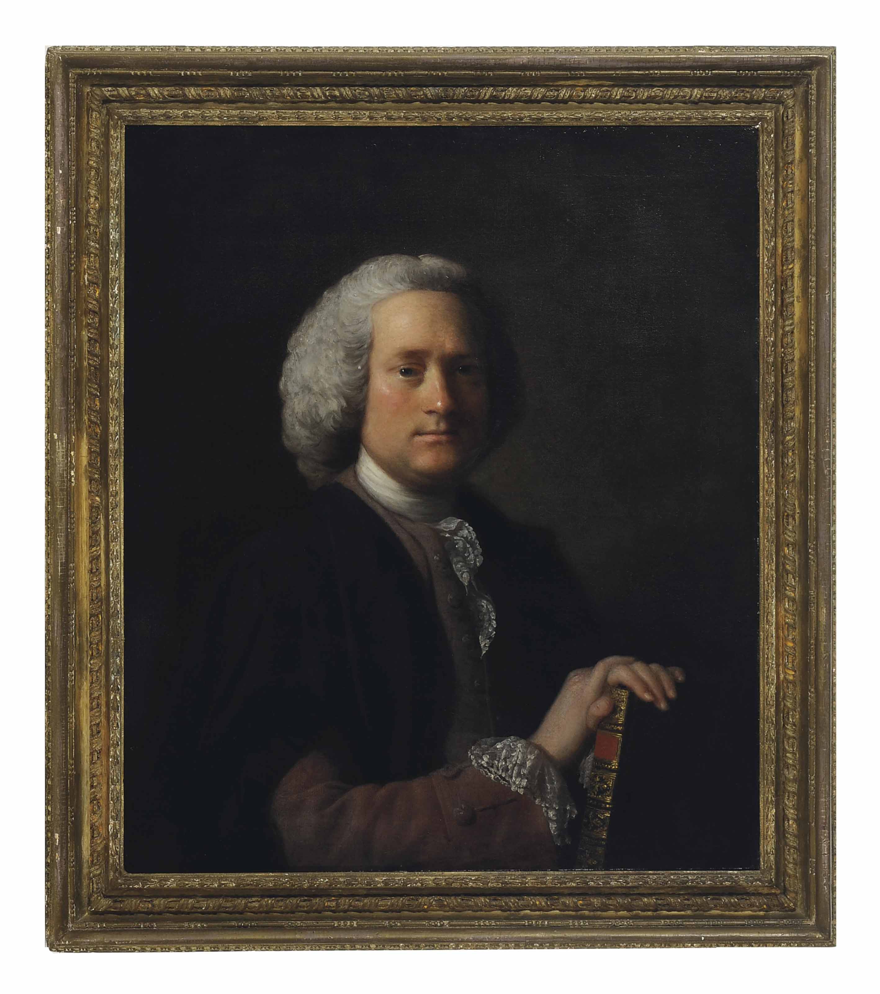 Allan Ramsay — Портрет джентльмена в полный рост с книгой в руках