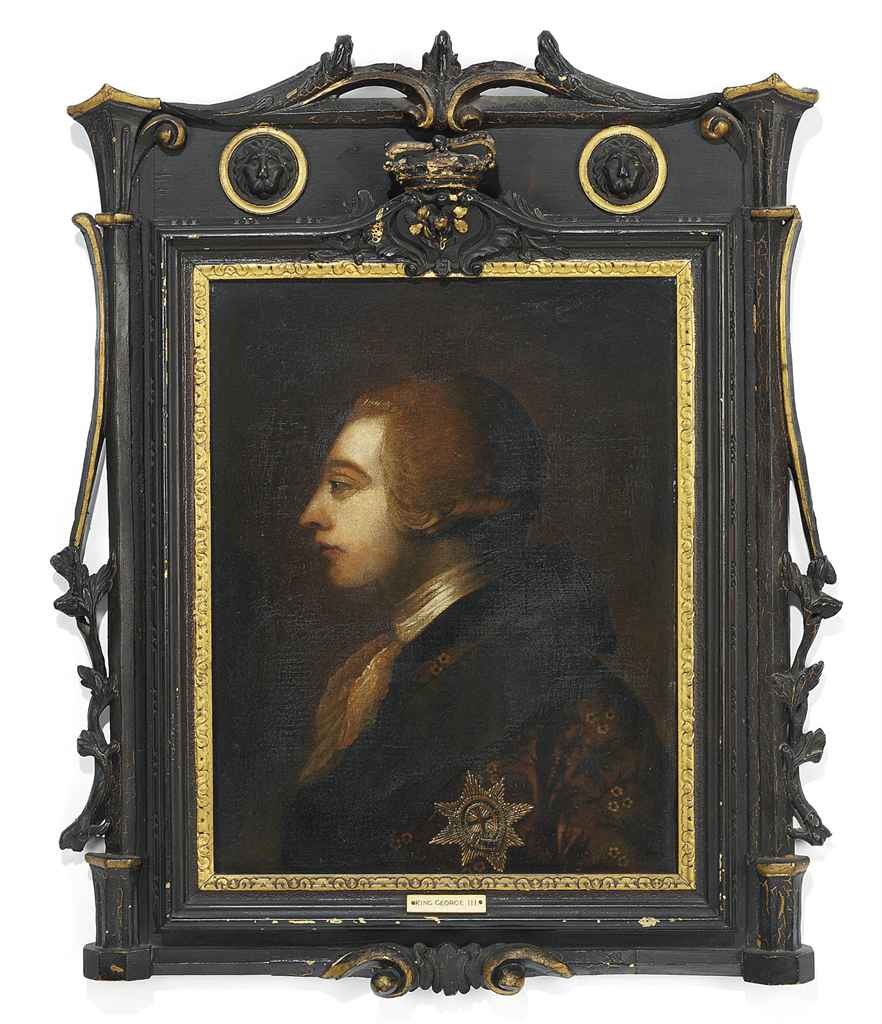 Allan Ramsay — Портрет короля Георга III, голова и плечи в профиль, в расшитом камзоле и с орденом Подвязки.