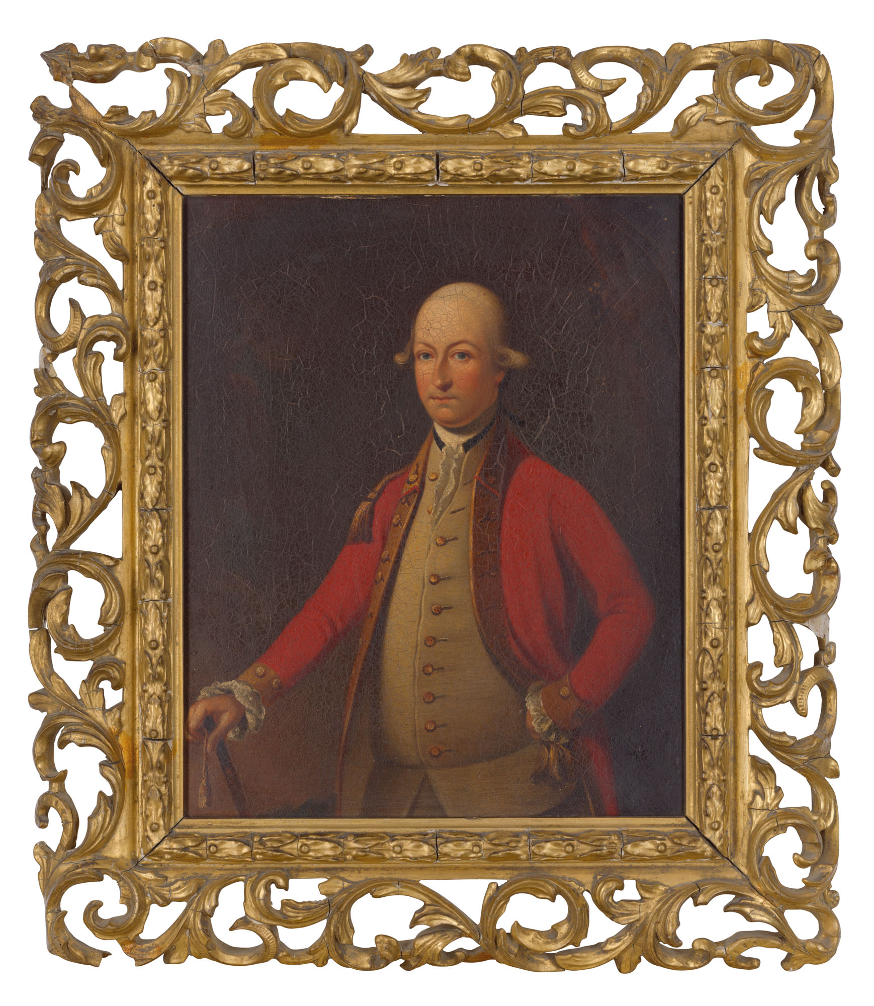 Allan Ramsay — Портрет леди Луизы Леннокс (1739-1830), маленький, в три четверти длины, в красном платье и черной кружевной шали, с собакой; и портрет лорда Джорджа Леннокса (1737-1805), маленький, в три четверти длины, в красном жакете., изображение 2