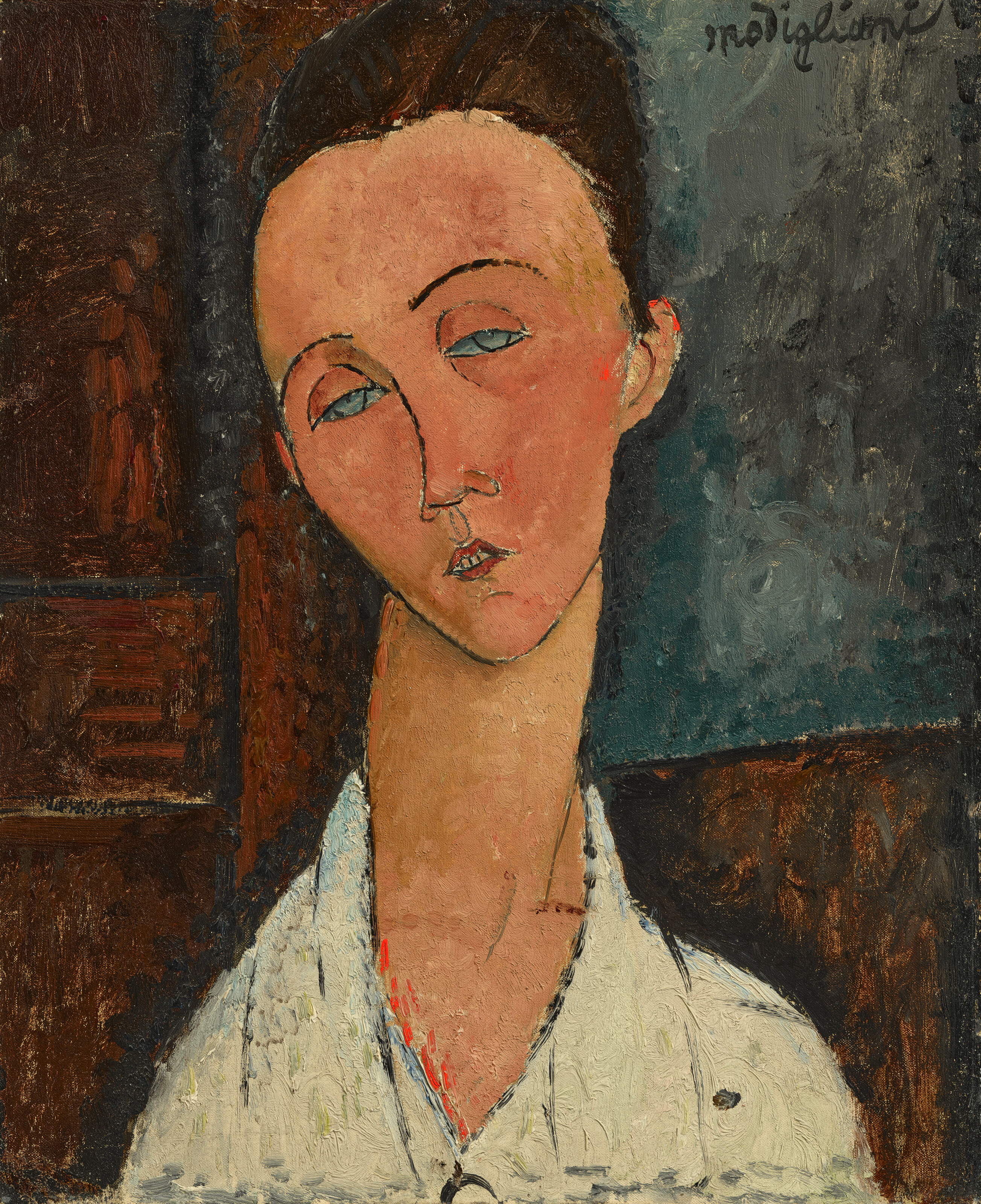 Amedeo Modigliani — Портрет Луны Чеховской, изображение 1