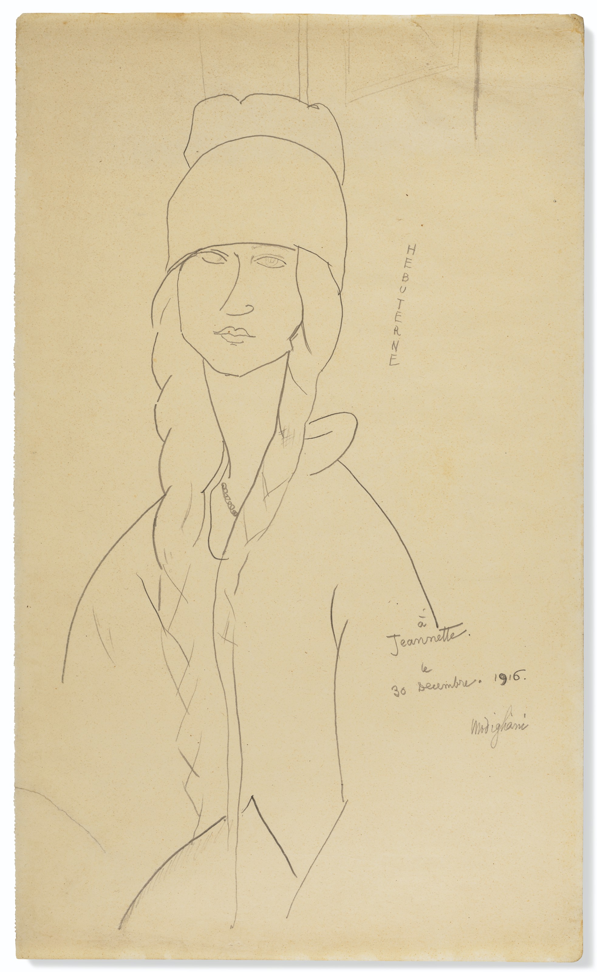 Amedeo Modigliani — Жанна Эбютерн, изображение 1