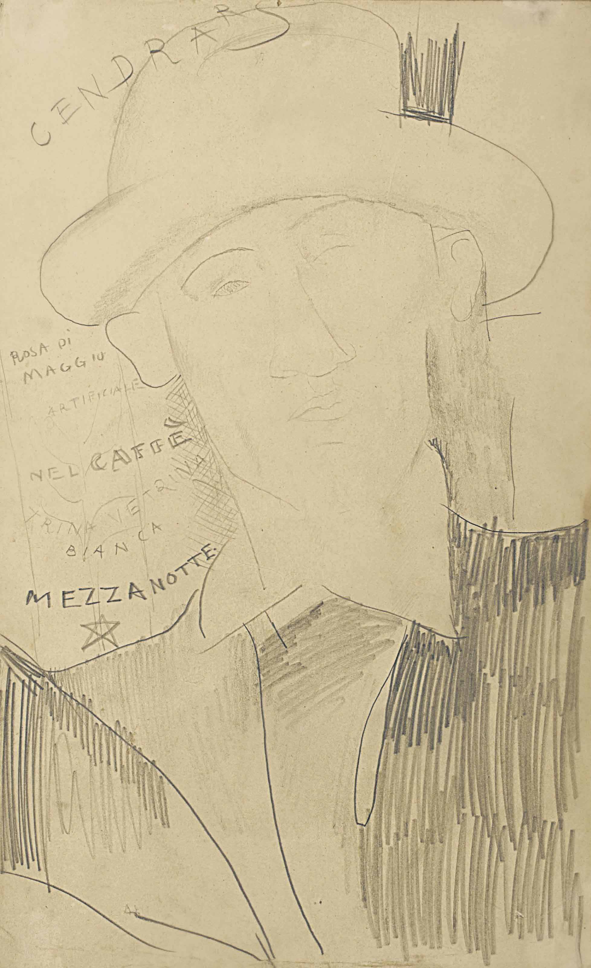 Amedeo Modigliani — Портрет Блеза Сандрара