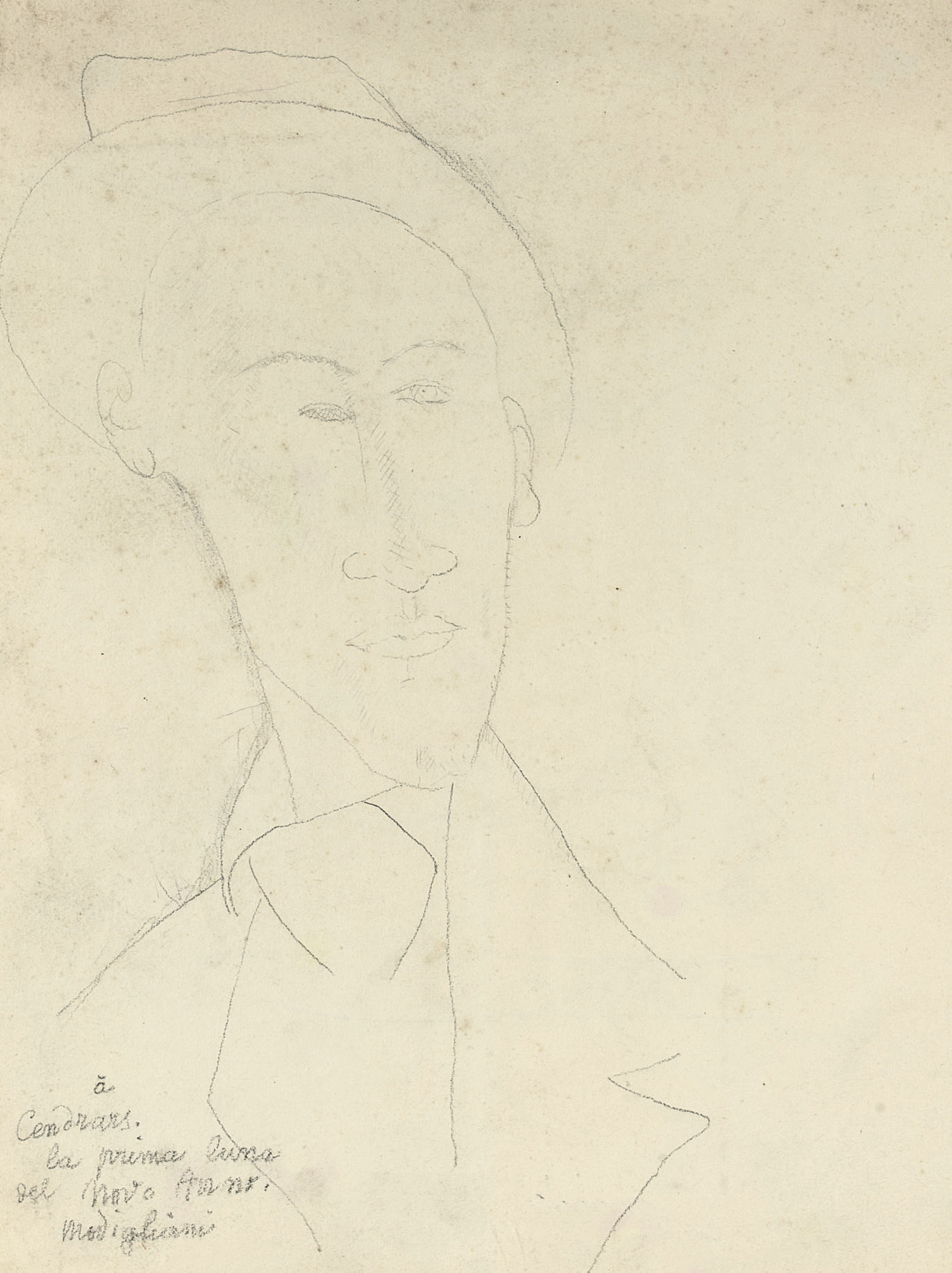 Amedeo Modigliani — Портрет Блеза Сандрара