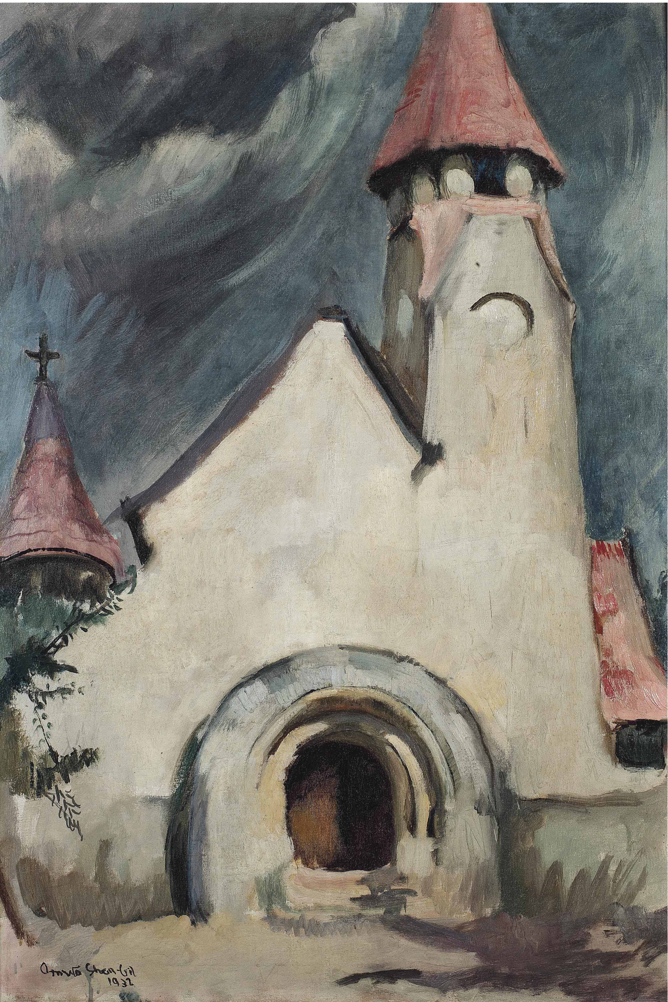 Amrita Sher-Gil — Без названия (Венгерская деревенская церковь)