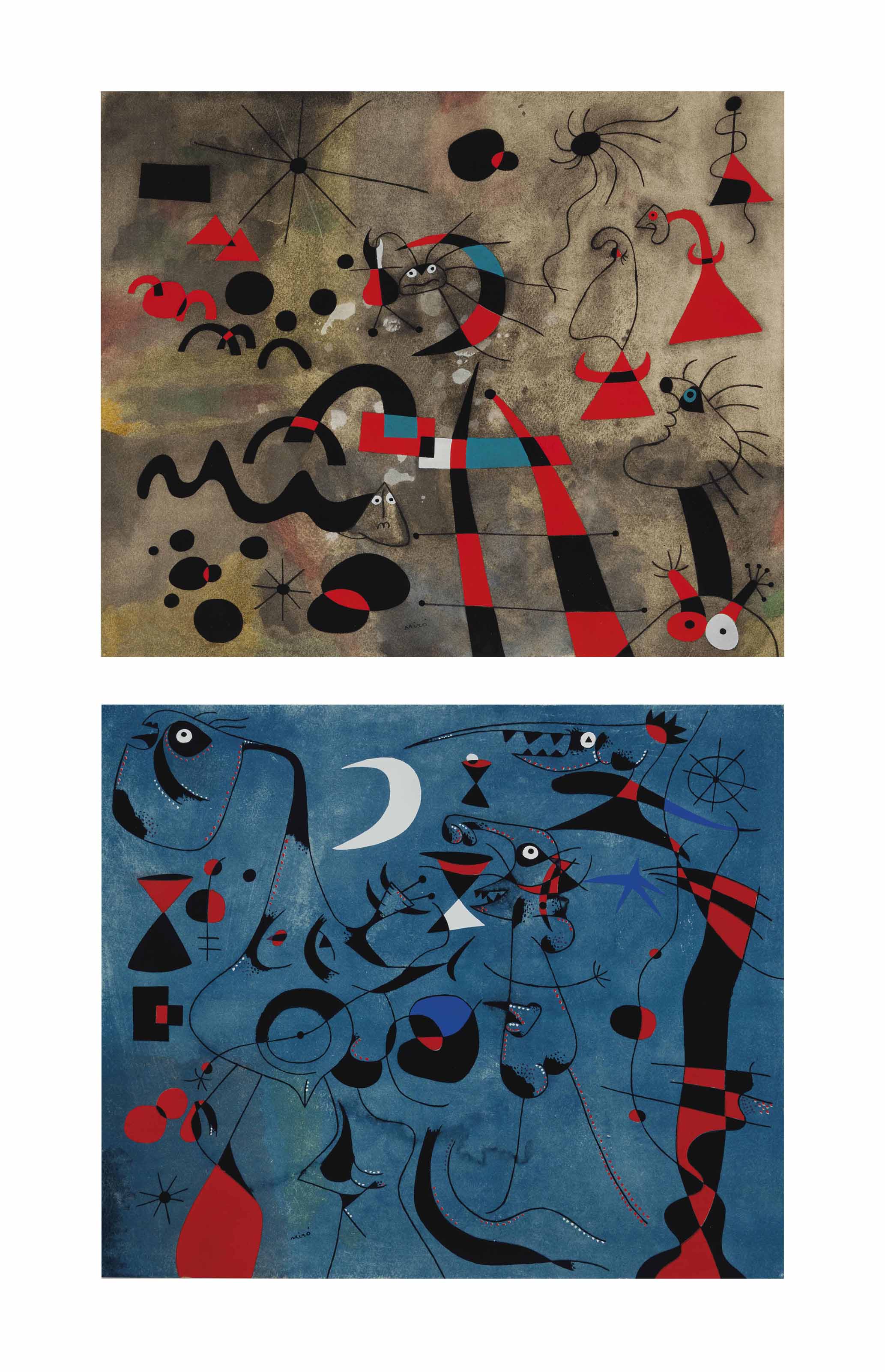 André Breton — Андре Бретон, "Созвездия", Нью-Йорк, Андре Бретон и Пьер Матисс, 1959