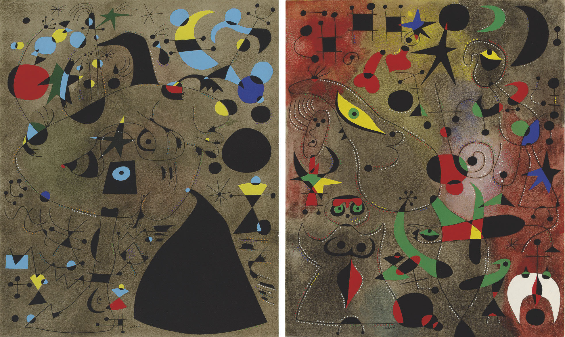 André Breton — Андре Бретон, "Созвездия", галерея Пьера Матисса, Нью-Йорк, 1959 (M. 261; C. books 58)