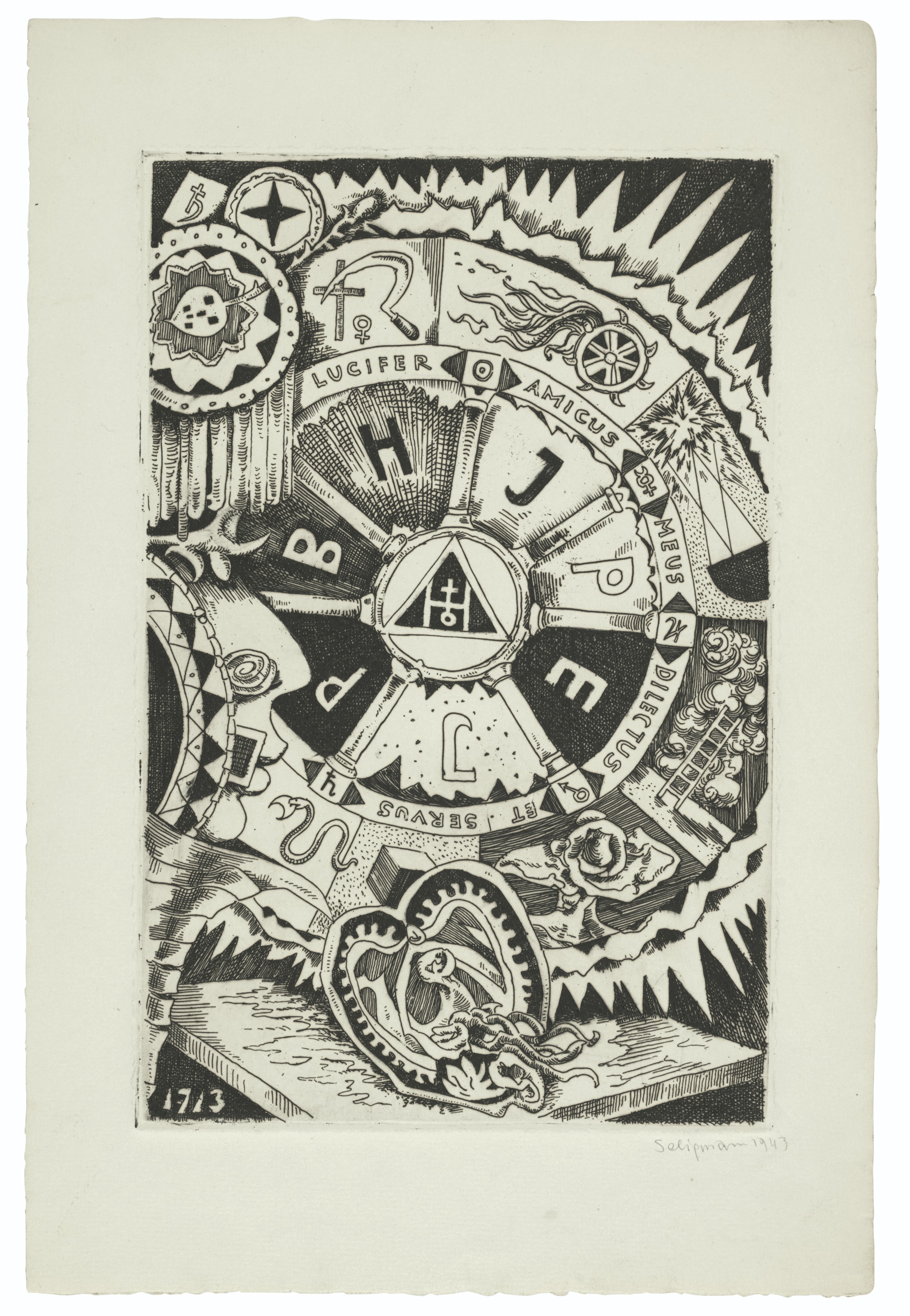 André Breton — Андре Бретон, "Пленэр марж", галерея Нирендорф, Нью-Йорк, 1943