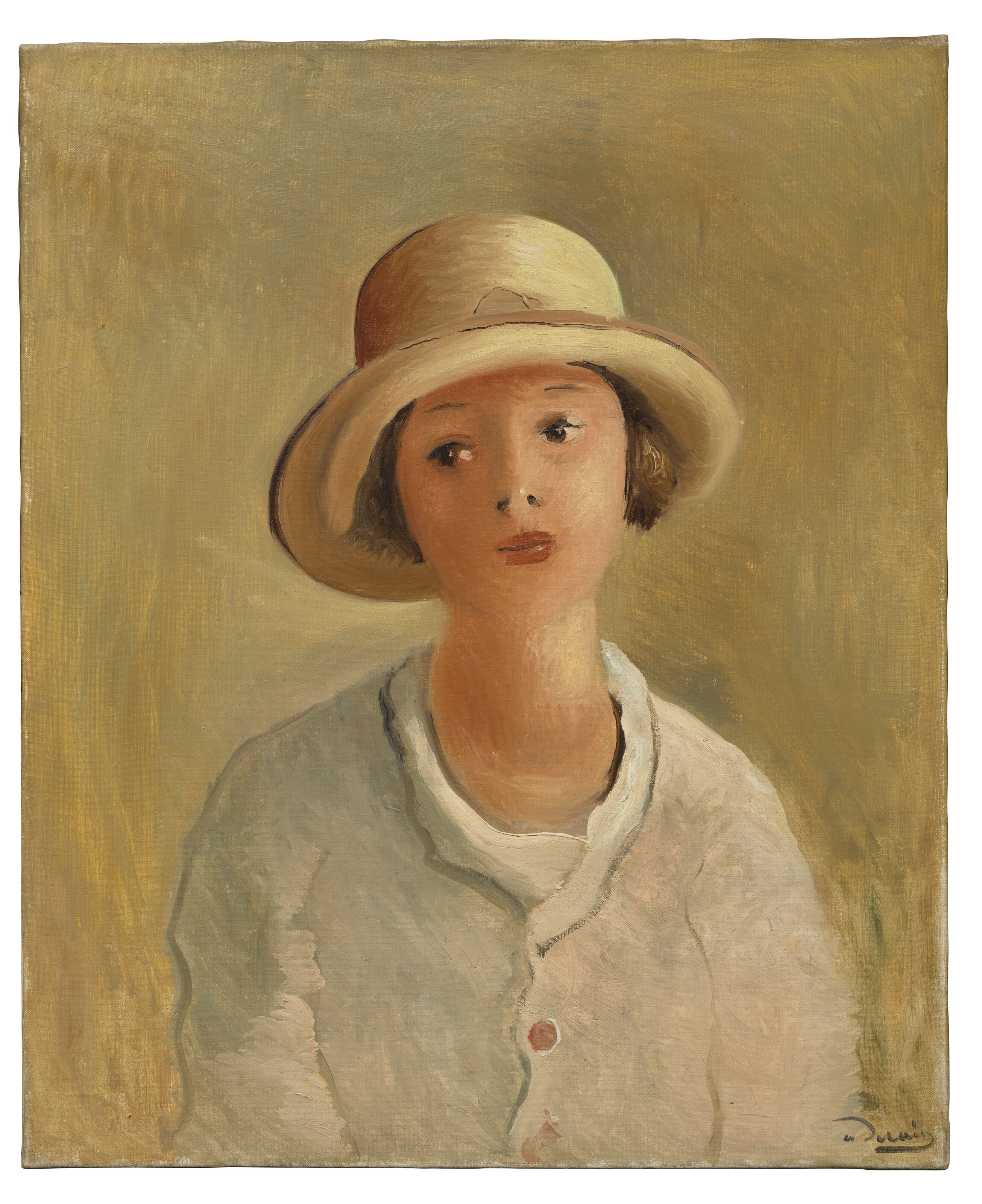 André Derain — Портрет Женевьевы в шапке платья, племянницы пэнт, изображение 2