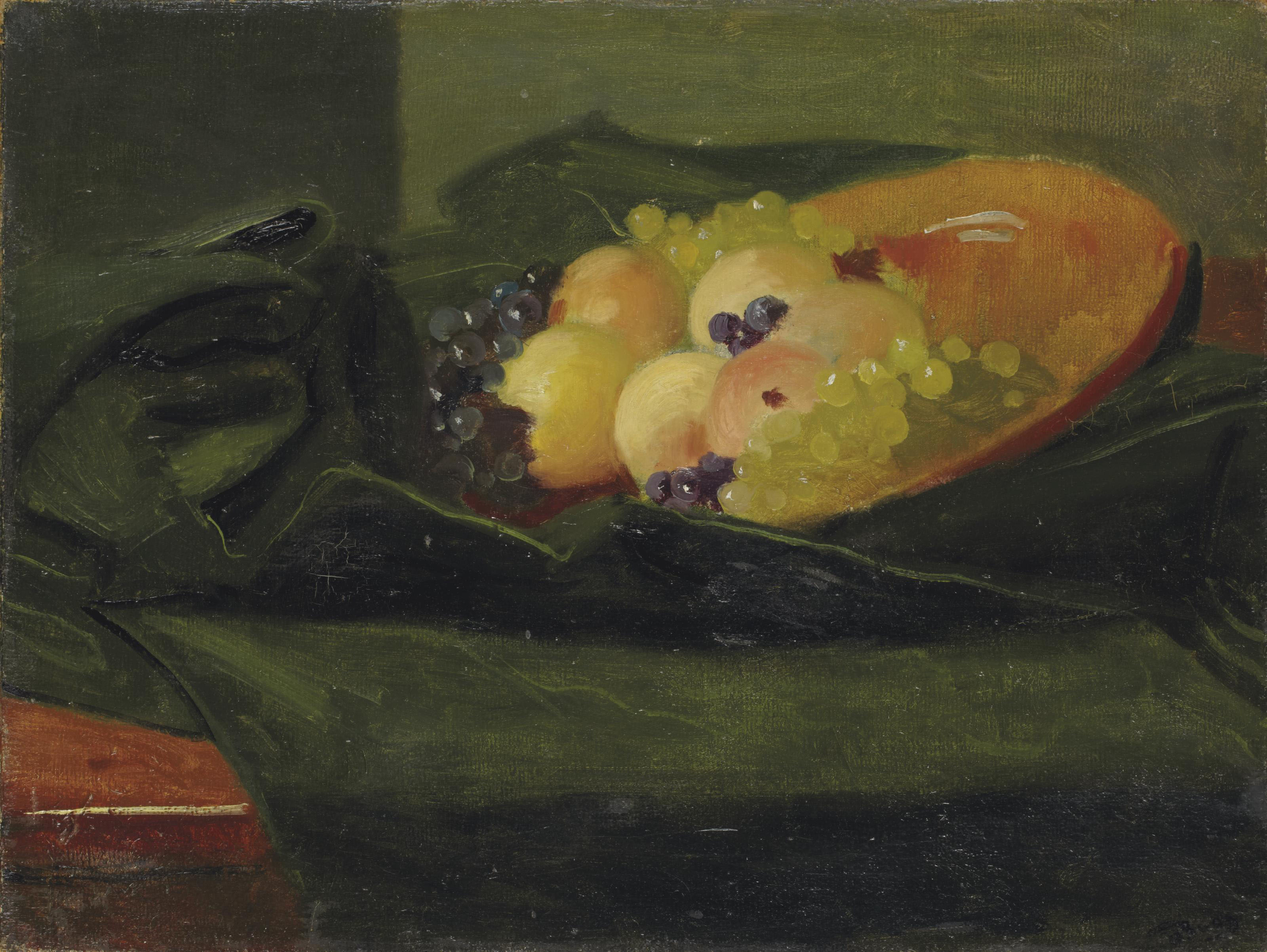 André Derain — Смерть природы среди фруктов на самом верху велюра