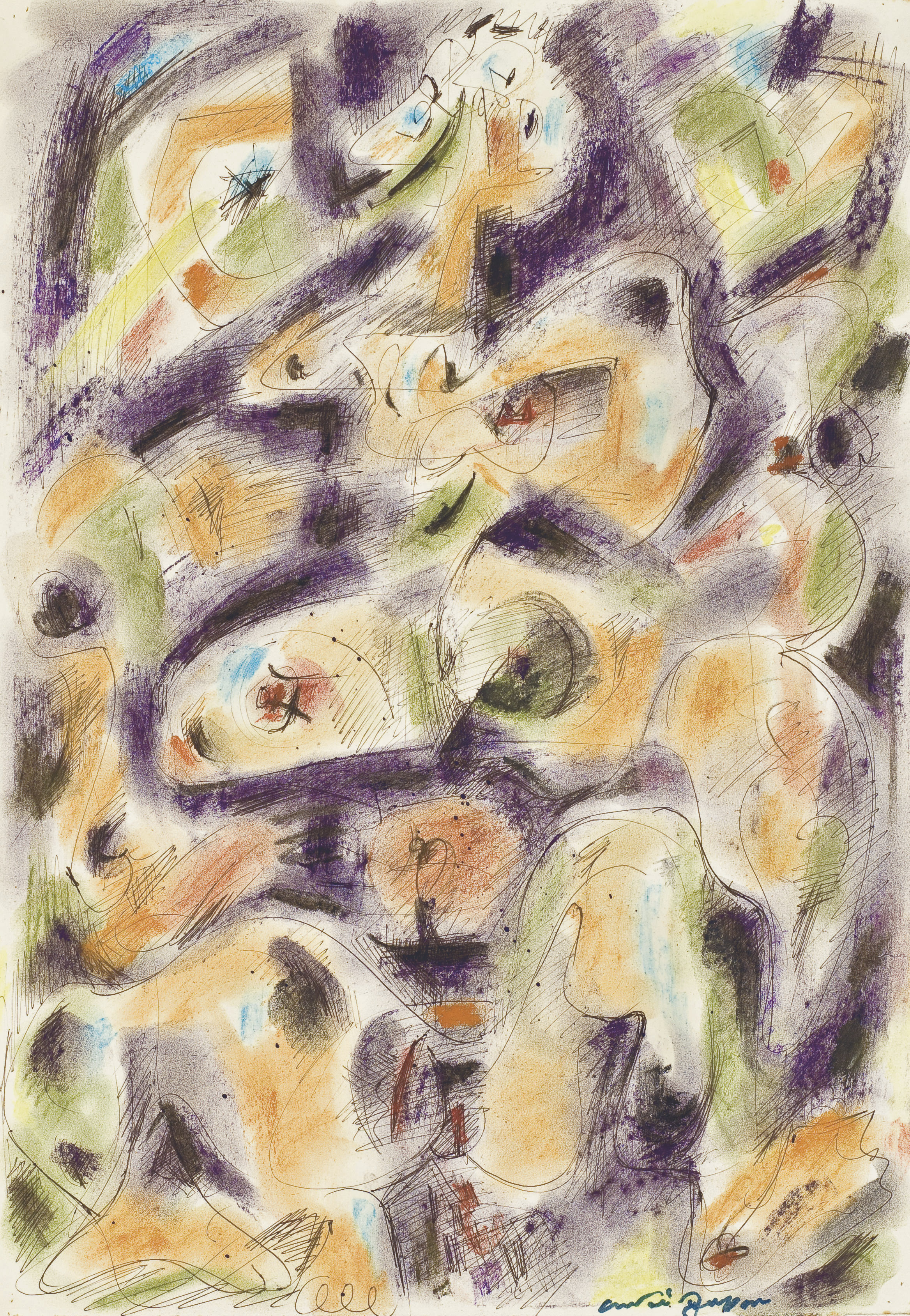 André Masson — Цветочная композиция (этюд)