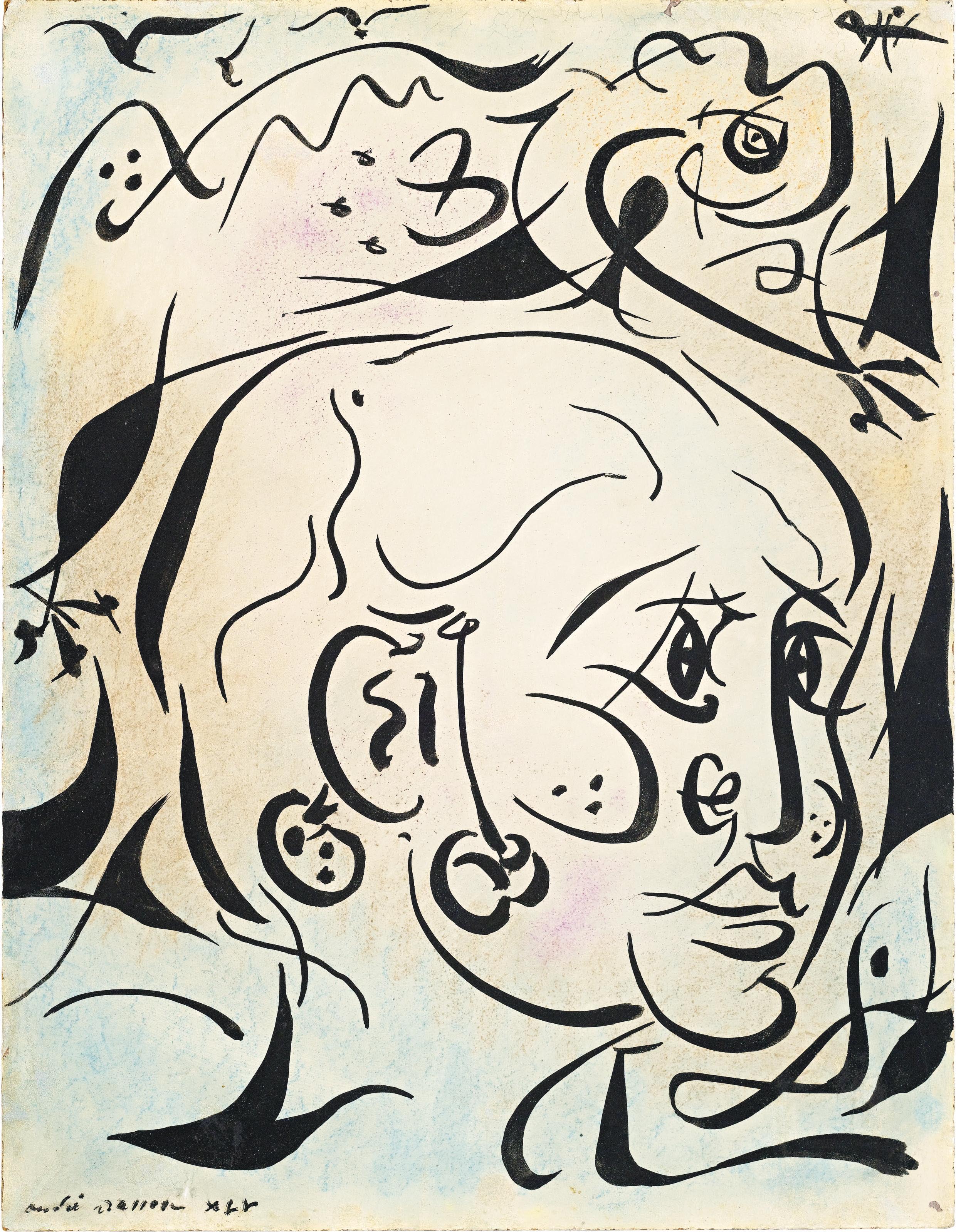 André Masson — Поклонник камелеона (Портрет Луиса)