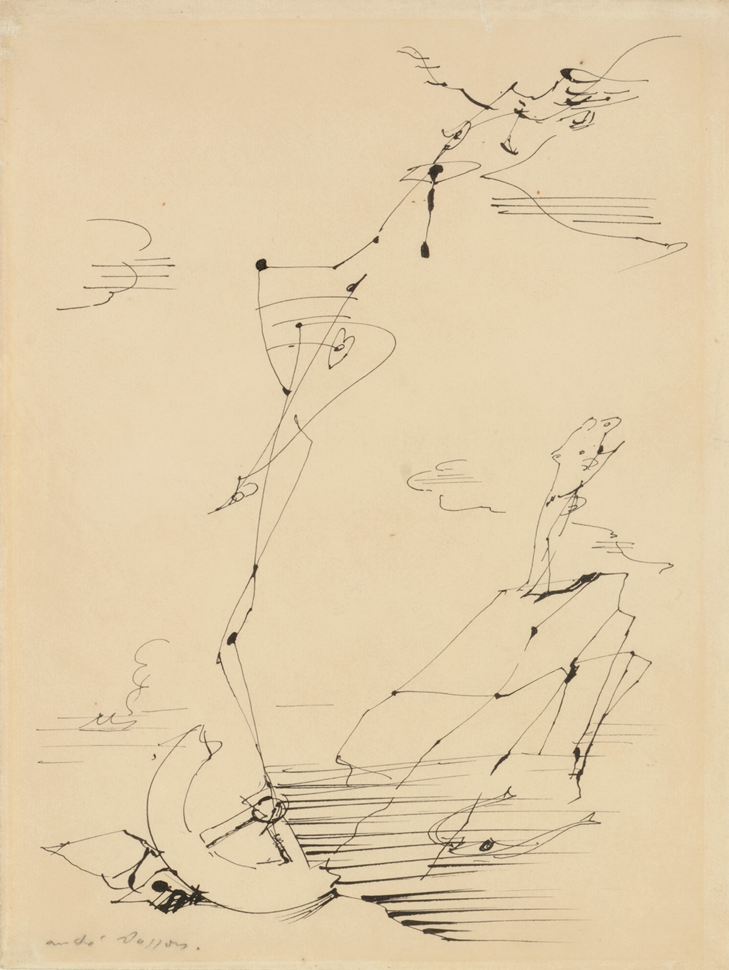 André Masson — Без названия (Dessin automatique)