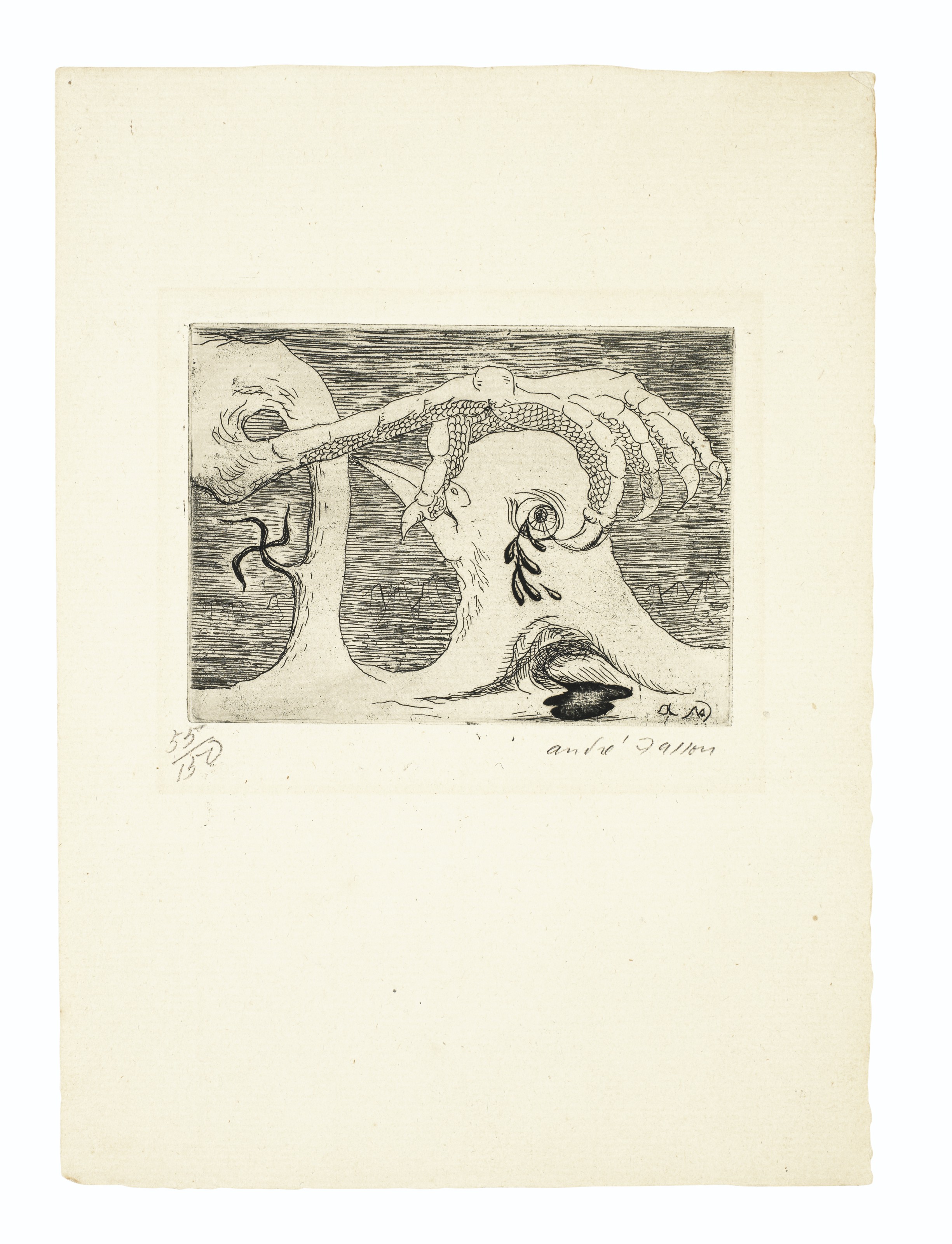 André Masson — Убийца в Испании, из "Солидарности", изображение 1