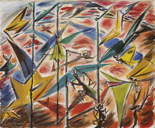 André Masson — Насекомые на траве