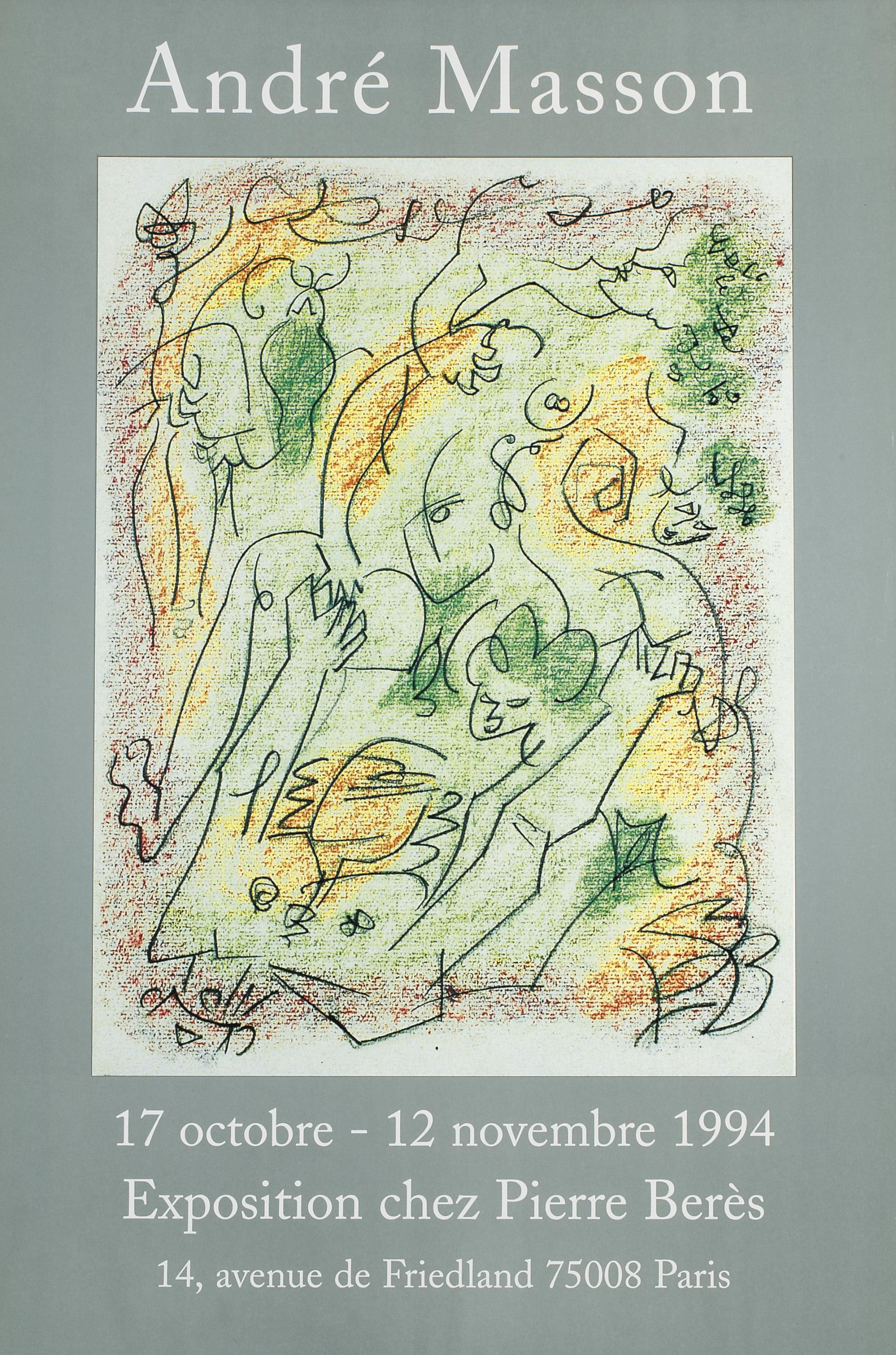 André Masson — Андре Массон, Выставка с 17 октября по 12 ноября 1994 года в галерее Берес