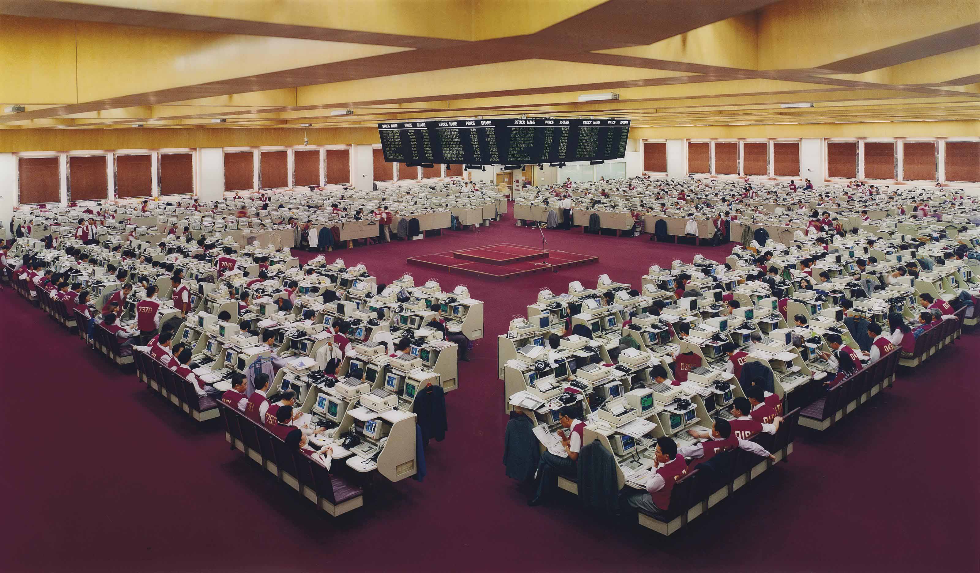 Andreas Gursky — Гонконгская фондовая биржа II (Hong Kong Stock Exchange II)