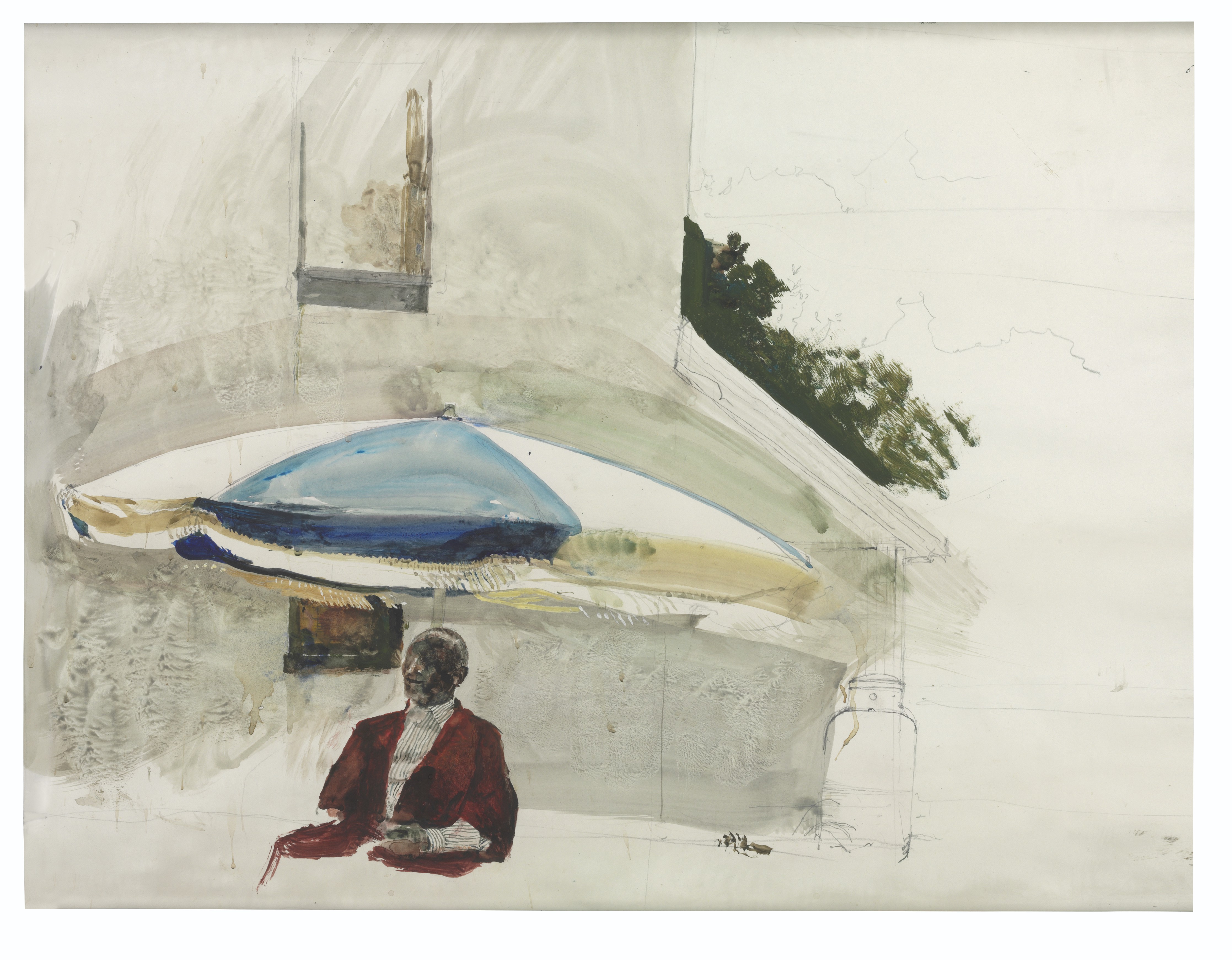 Andrew Wyeth — Пять с половиной лет и этюд для "Шапочки Оливера": двусторонней работы, изображение 2