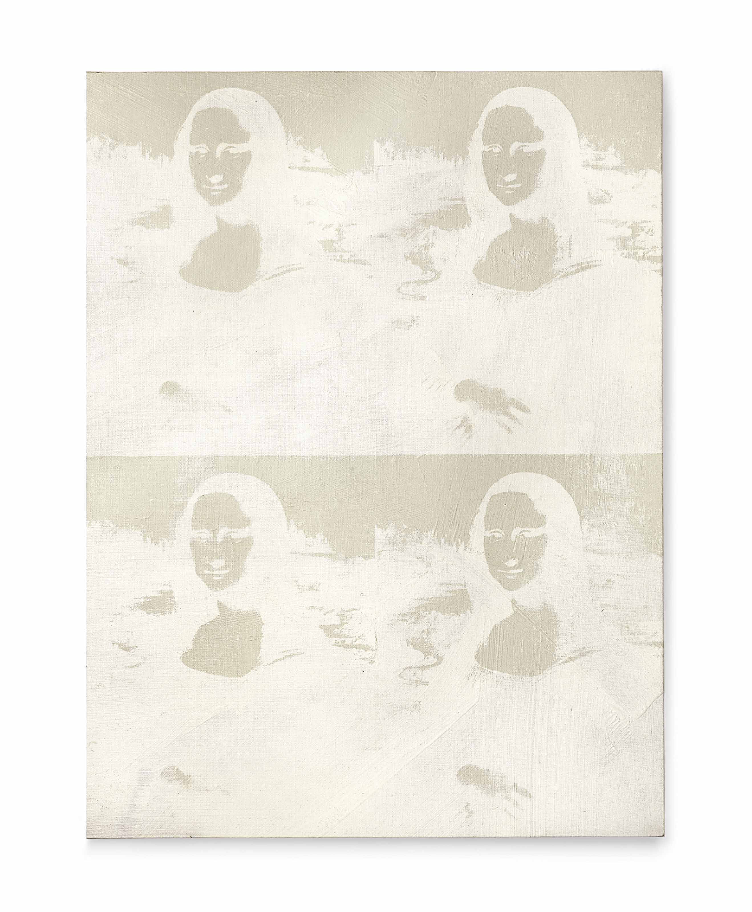 Andy Warhol — Четыре белые на белом Моны Лизы (серия разворотов)