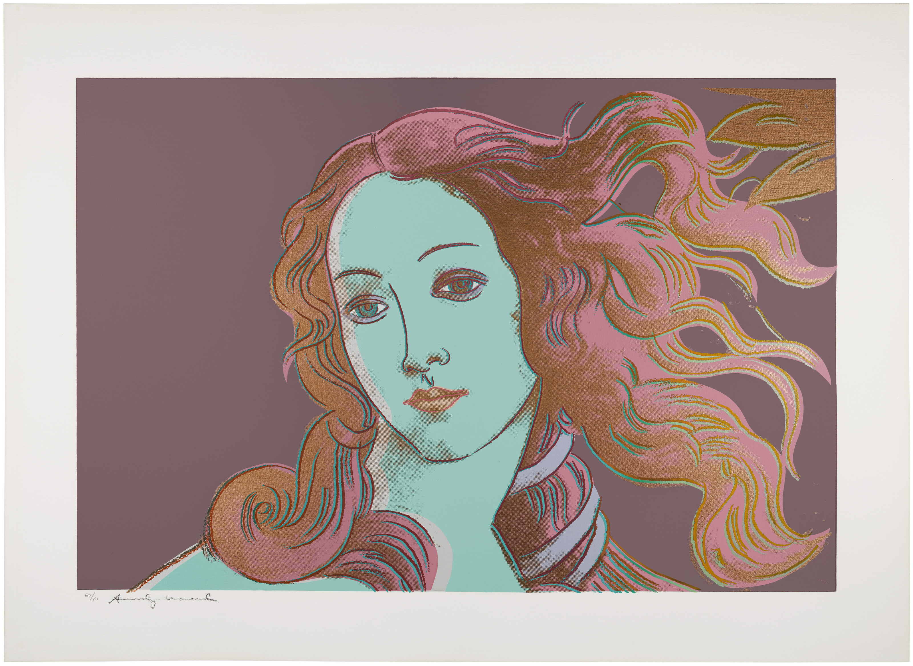 Andy Warhol — Детали картин эпохи Возрождения (Сандро Боттичелли, "Рождение Венеры", 1482), изображение 3