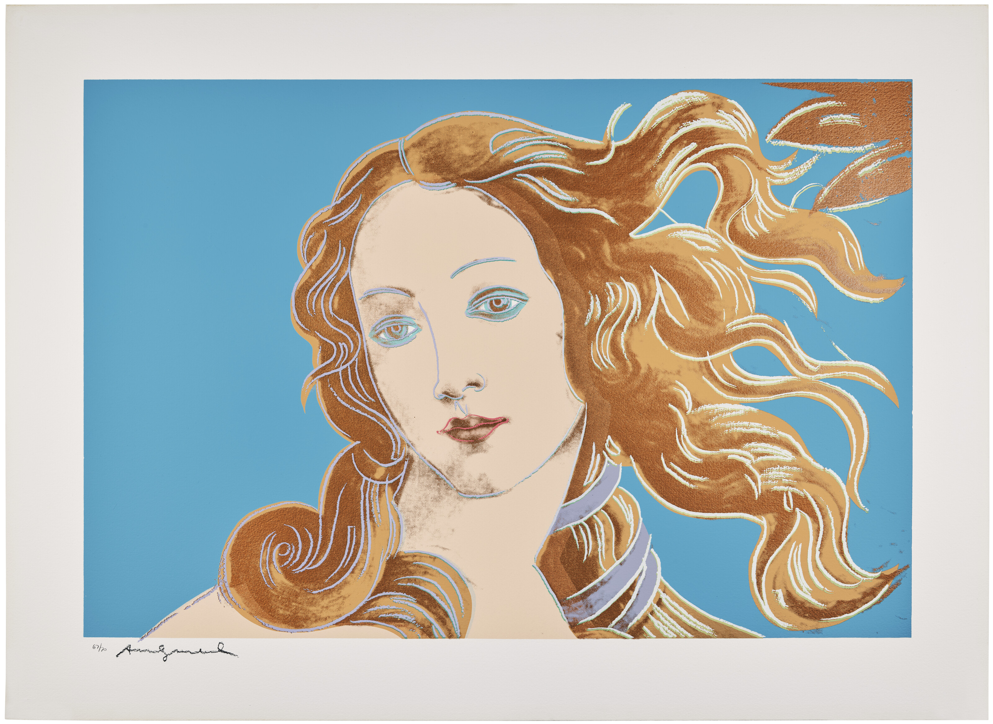 Andy Warhol — Детали картин эпохи Возрождения (Сандро Боттичелли, "Рождение Венеры", 1482), изображение 5
