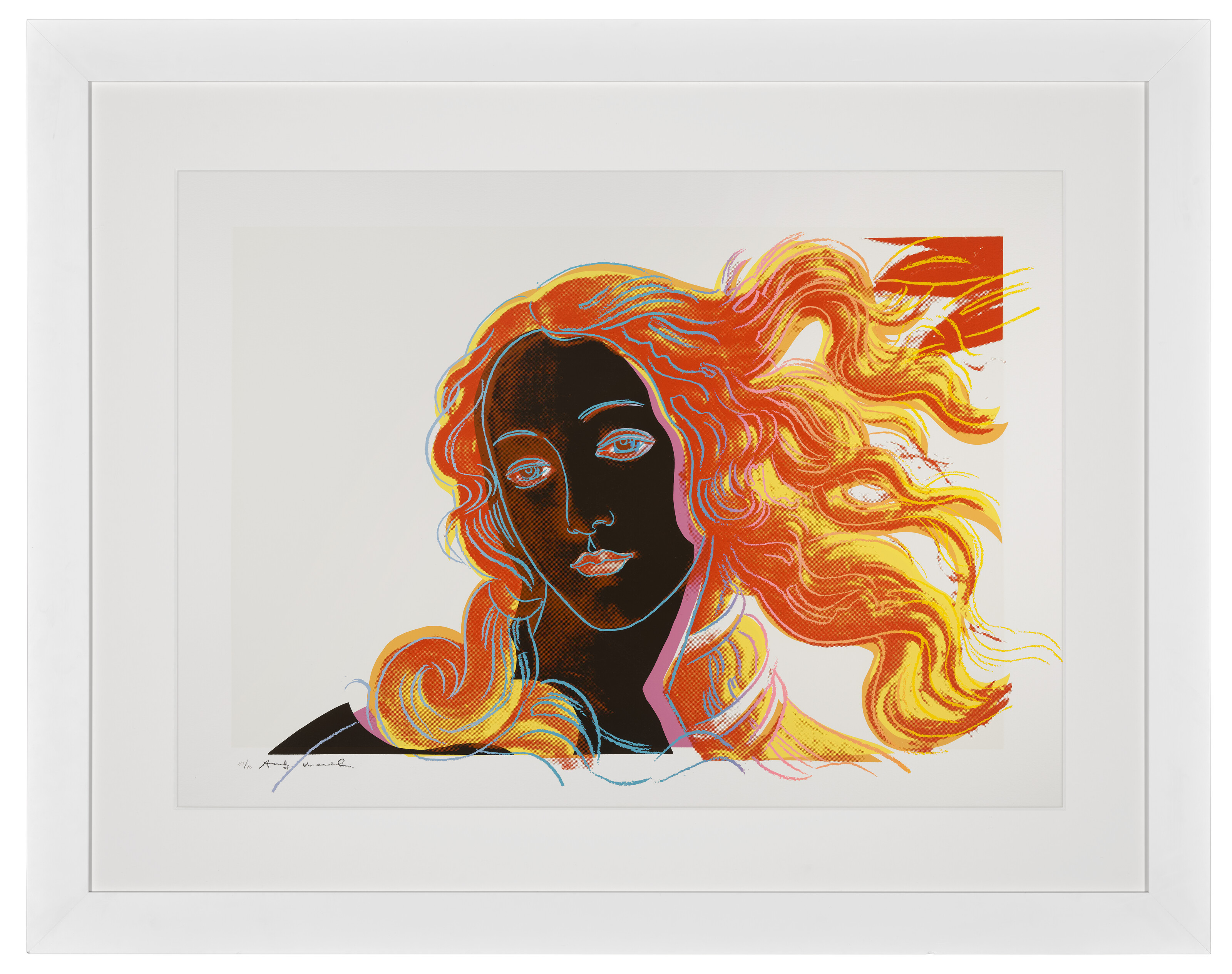 Andy Warhol — Детали картин эпохи Возрождения (Сандро Боттичелли, "Рождение Венеры", 1482), изображение 8