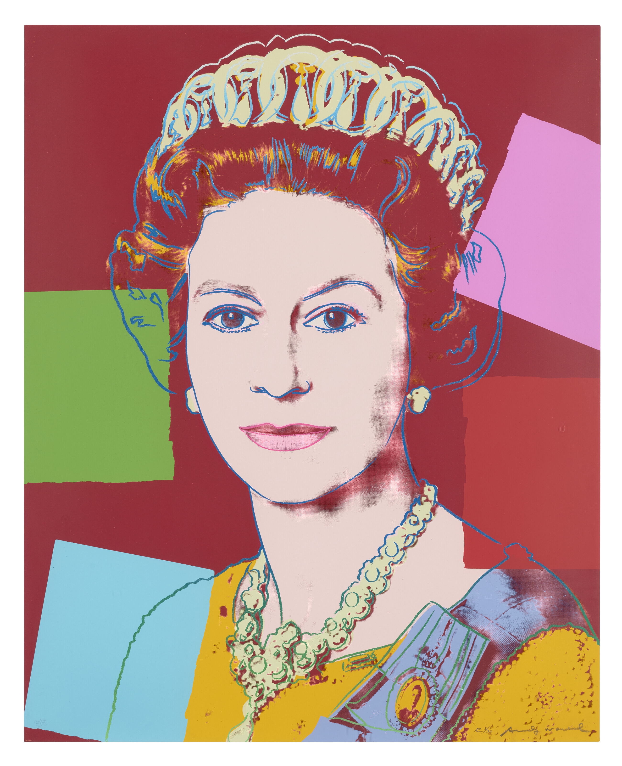 Andy Warhol — Королева Елизавета II, от: Reinging Queens (Королевское издание)