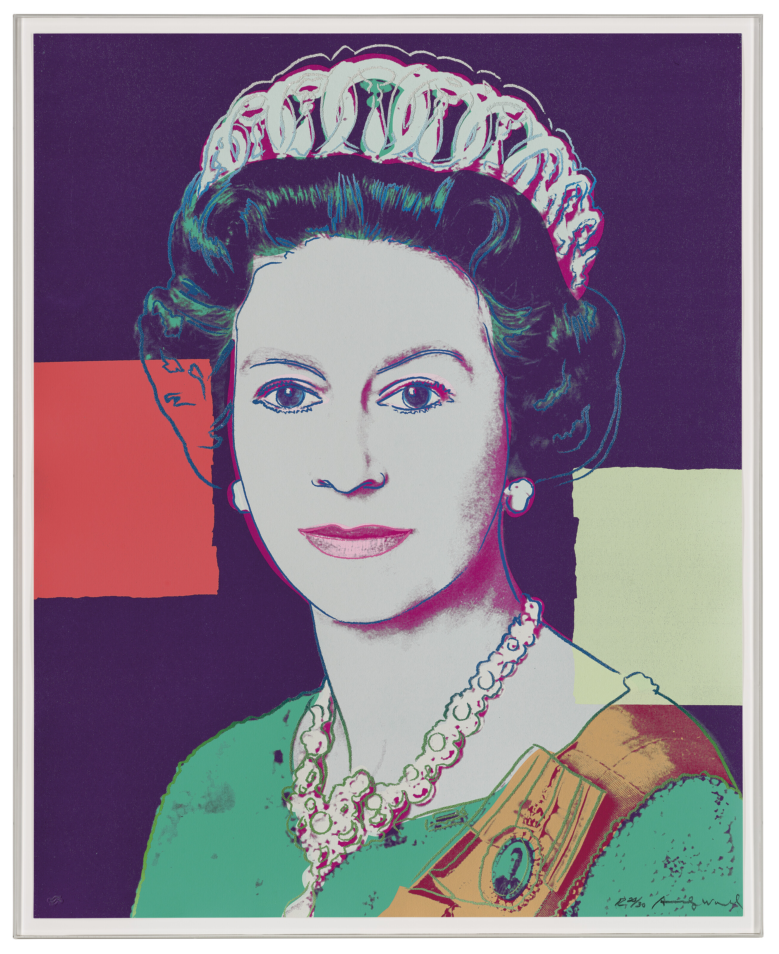 Andy Warhol — Королева Елизавета II, от: Reinging Queens (Королевское издание), изображение 2
