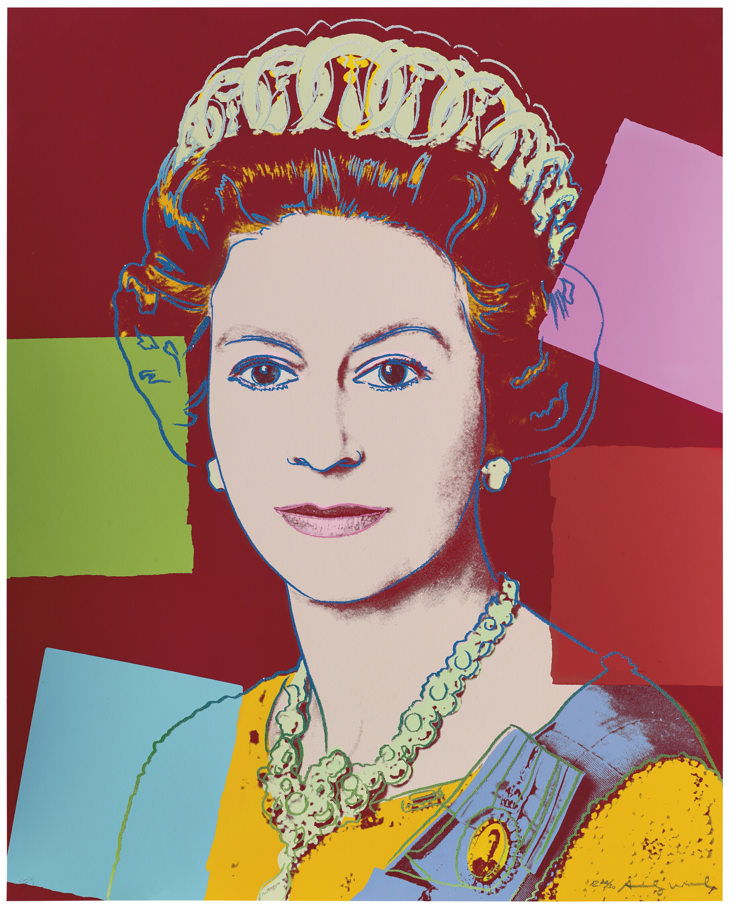 Andy Warhol — Королева Елизавета II, от: Reinging Queens (Королевское издание), изображение 1