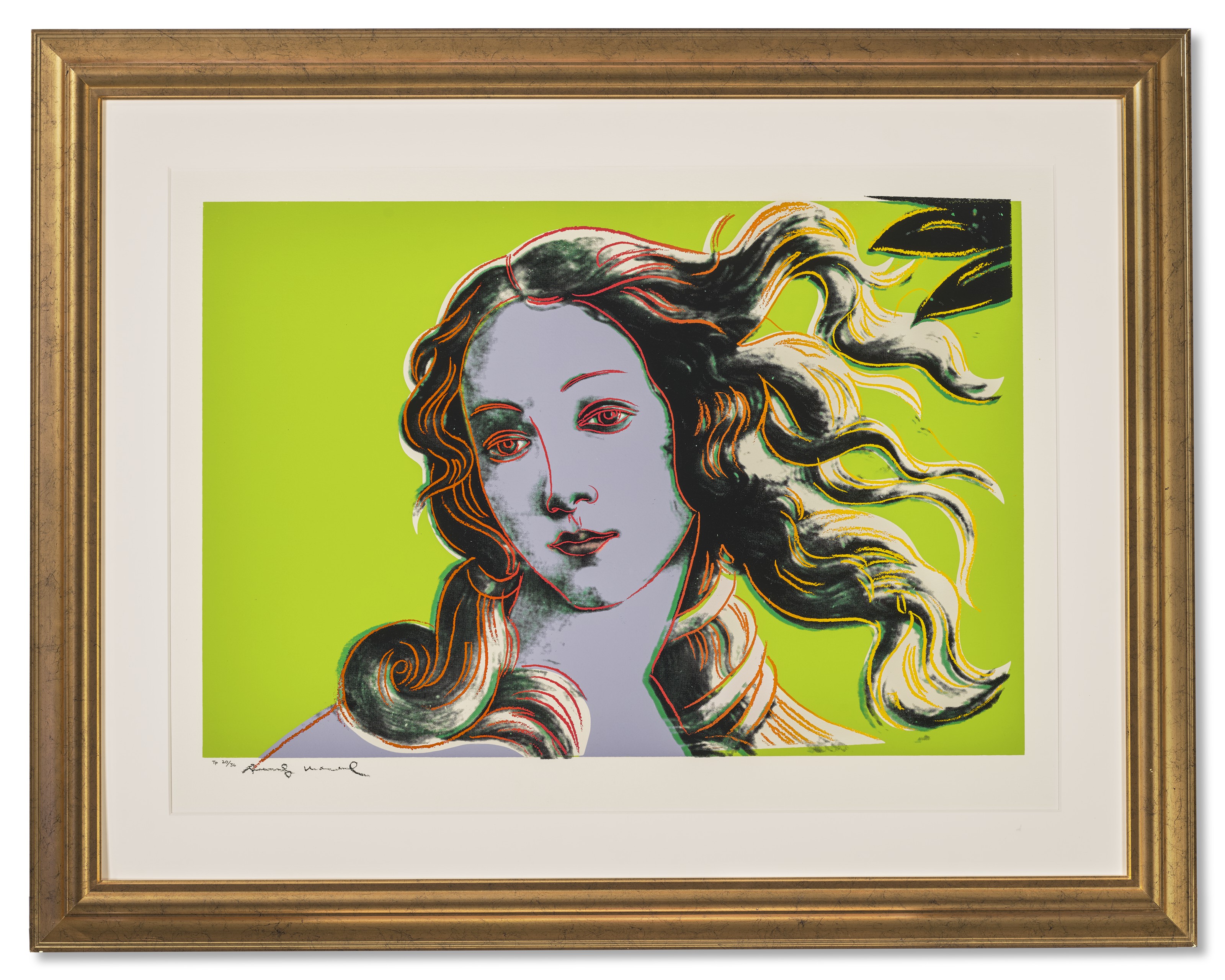 Andy Warhol — Детали картин эпохи Возрождения (Сандро Боттичелли, "Рождение Венеры", 1482) : одна гравюра, изображение 2