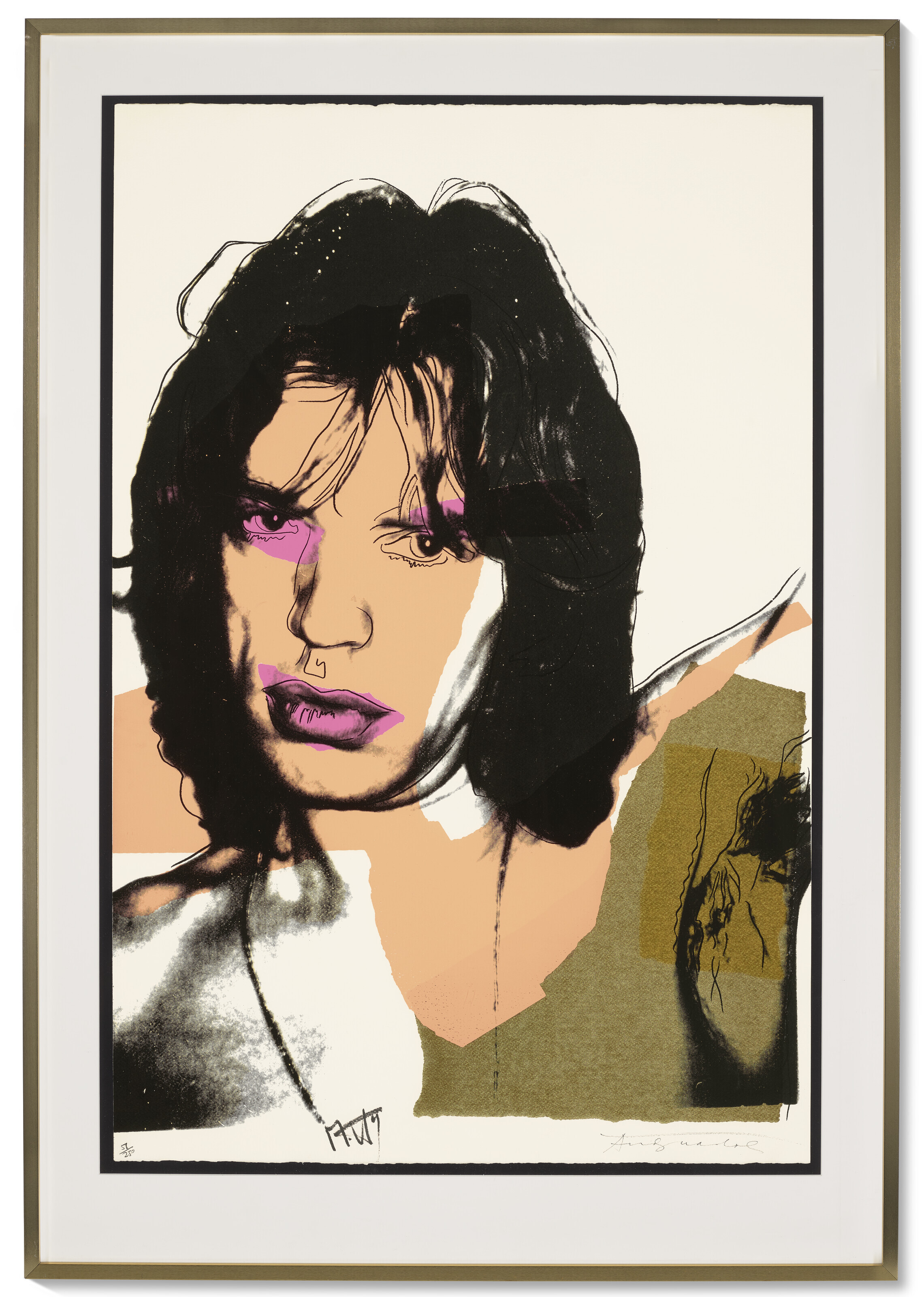 Andy Warhol — Мик Джаггер : один отпечаток, изображение 2