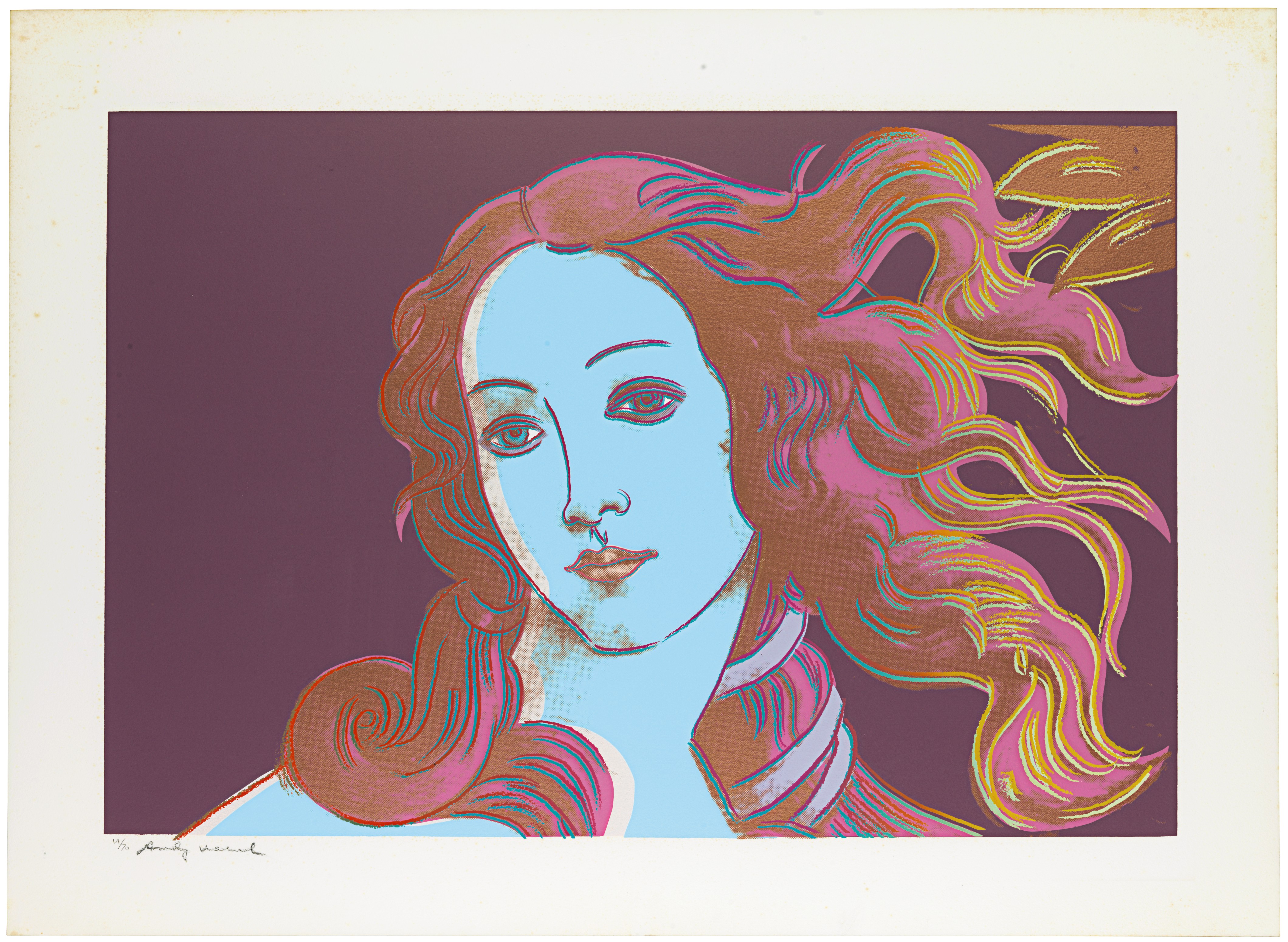 Andy Warhol — Детали картин эпохи Возрождения (Сандро Боттичелли, "Рождение Венеры"), изображение 2