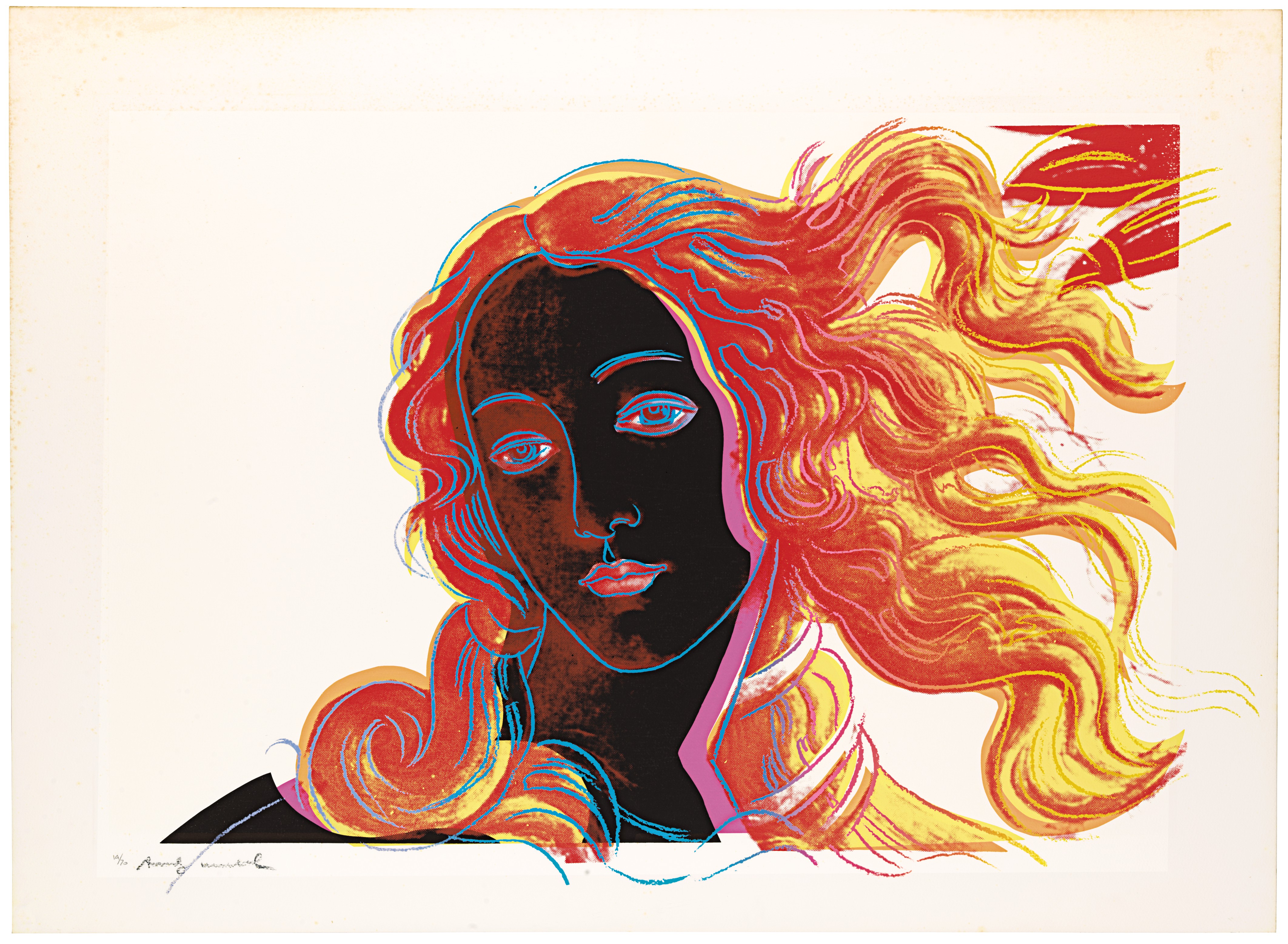 Andy Warhol — Детали картин эпохи Возрождения (Сандро Боттичелли, "Рождение Венеры"), изображение 3