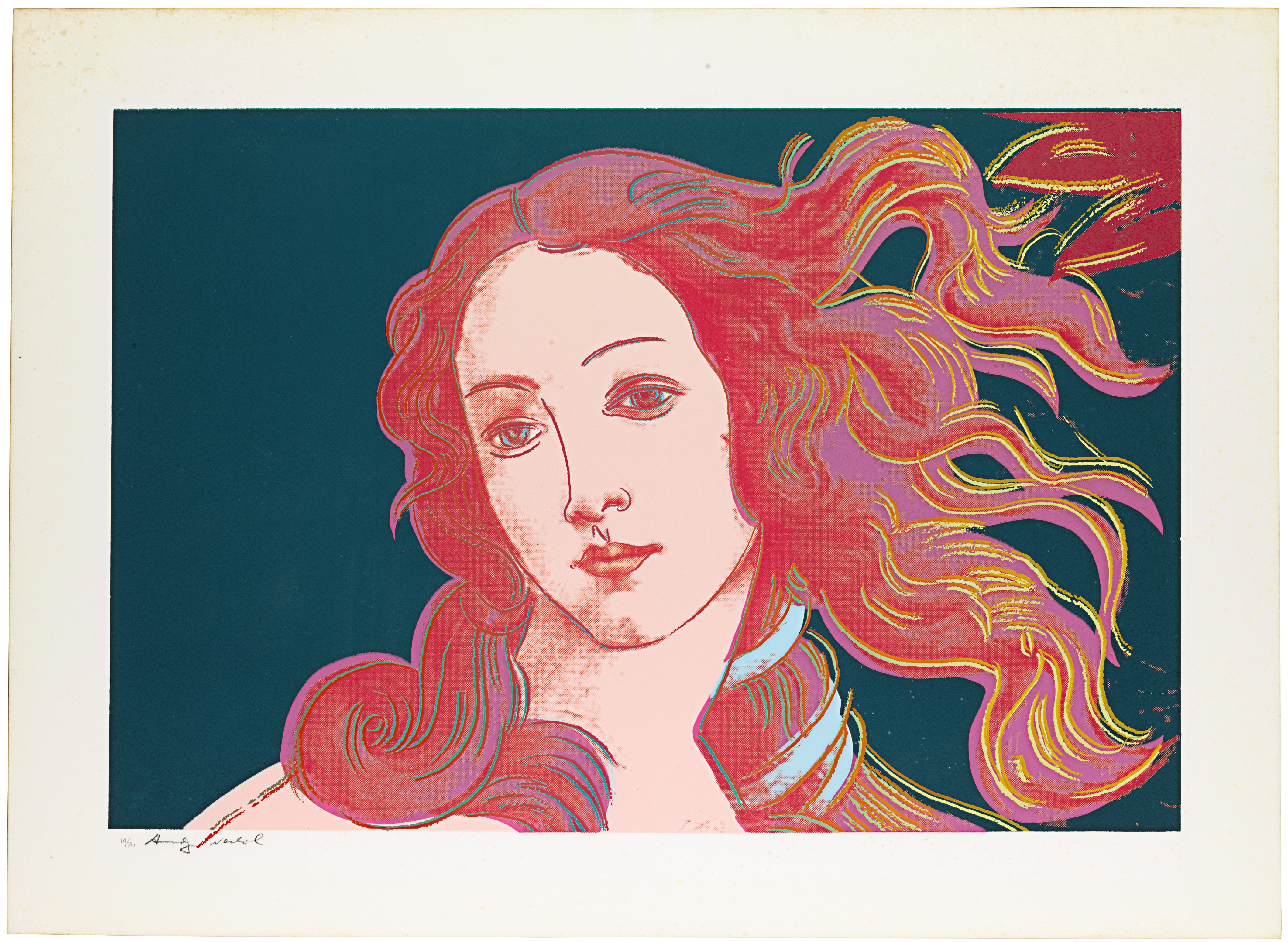 Andy Warhol — Детали картин эпохи Возрождения (Сандро Боттичелли, "Рождение Венеры"), изображение 4