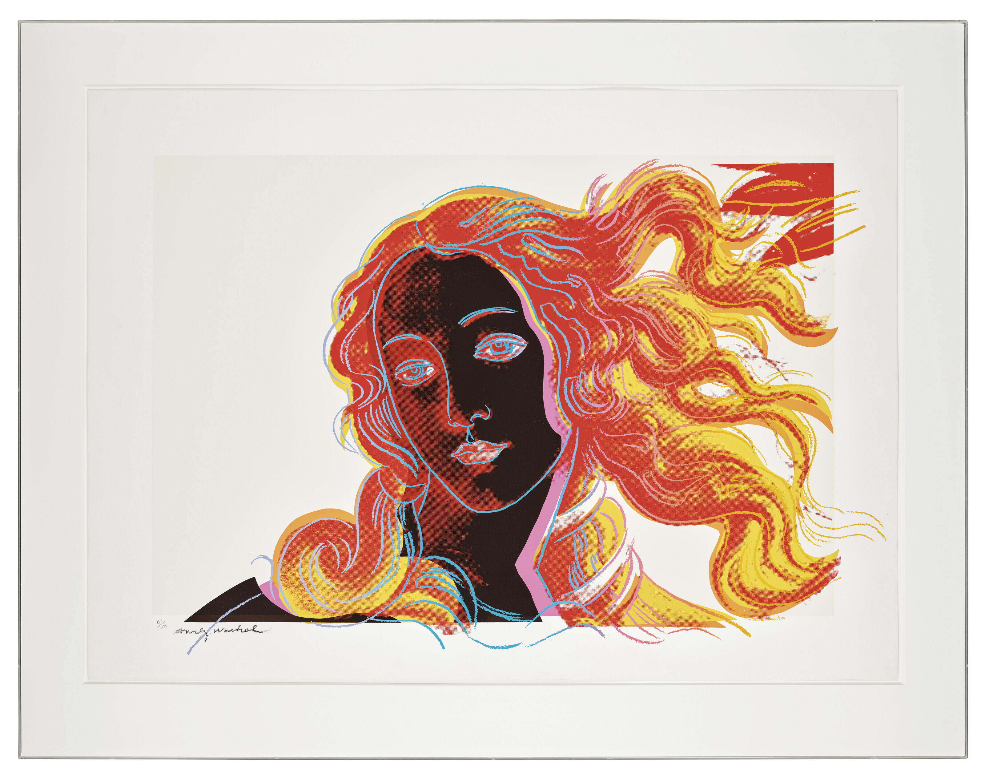 Andy Warhol — Детали картин эпохи Возрождения (Сандро Боттичелли, "Рождение Венеры", 1482), изображение 2