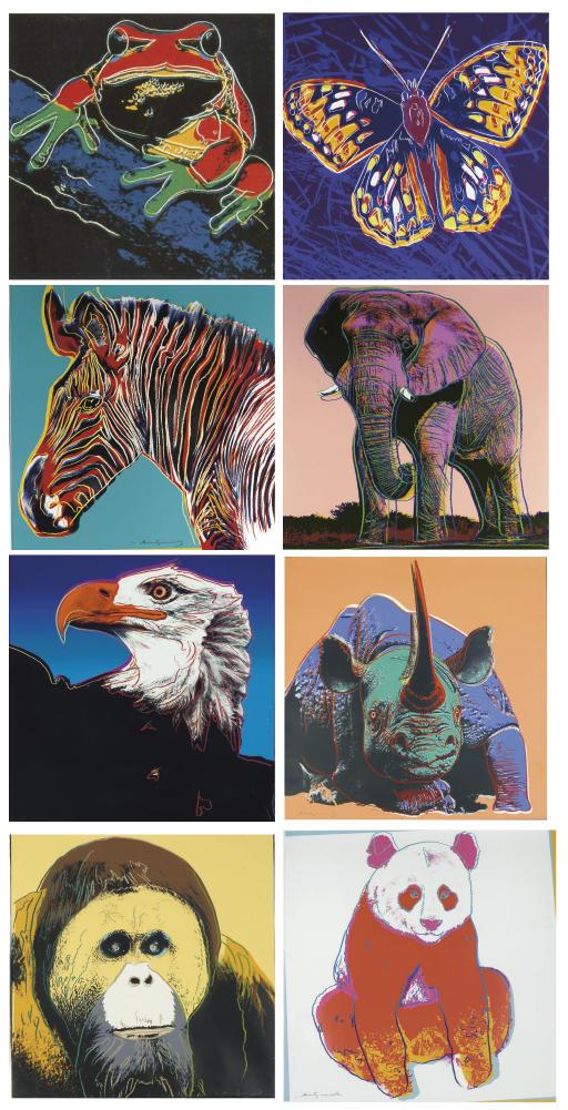 Andy Warhol — Исчезающие виды : Восемь табличек (F. & S. 293-96, 298-301)