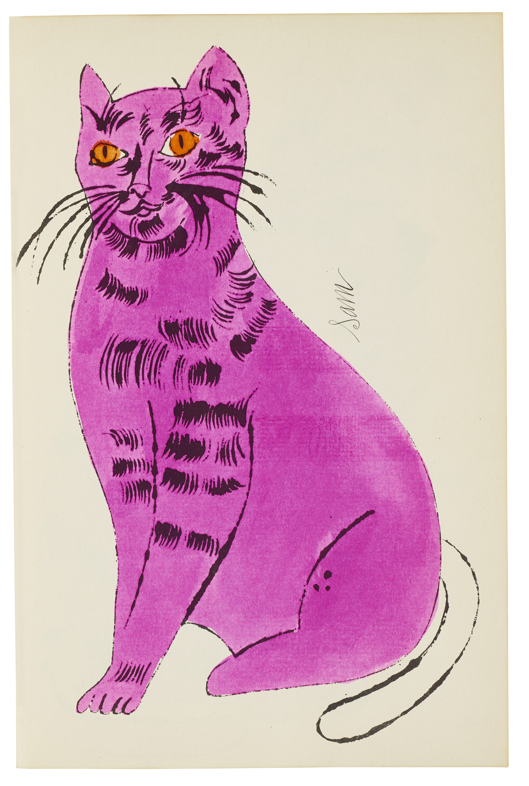 Andy Warhol — 25 кошек по имени(d) Сэм и одна голубая киска, изображение 6