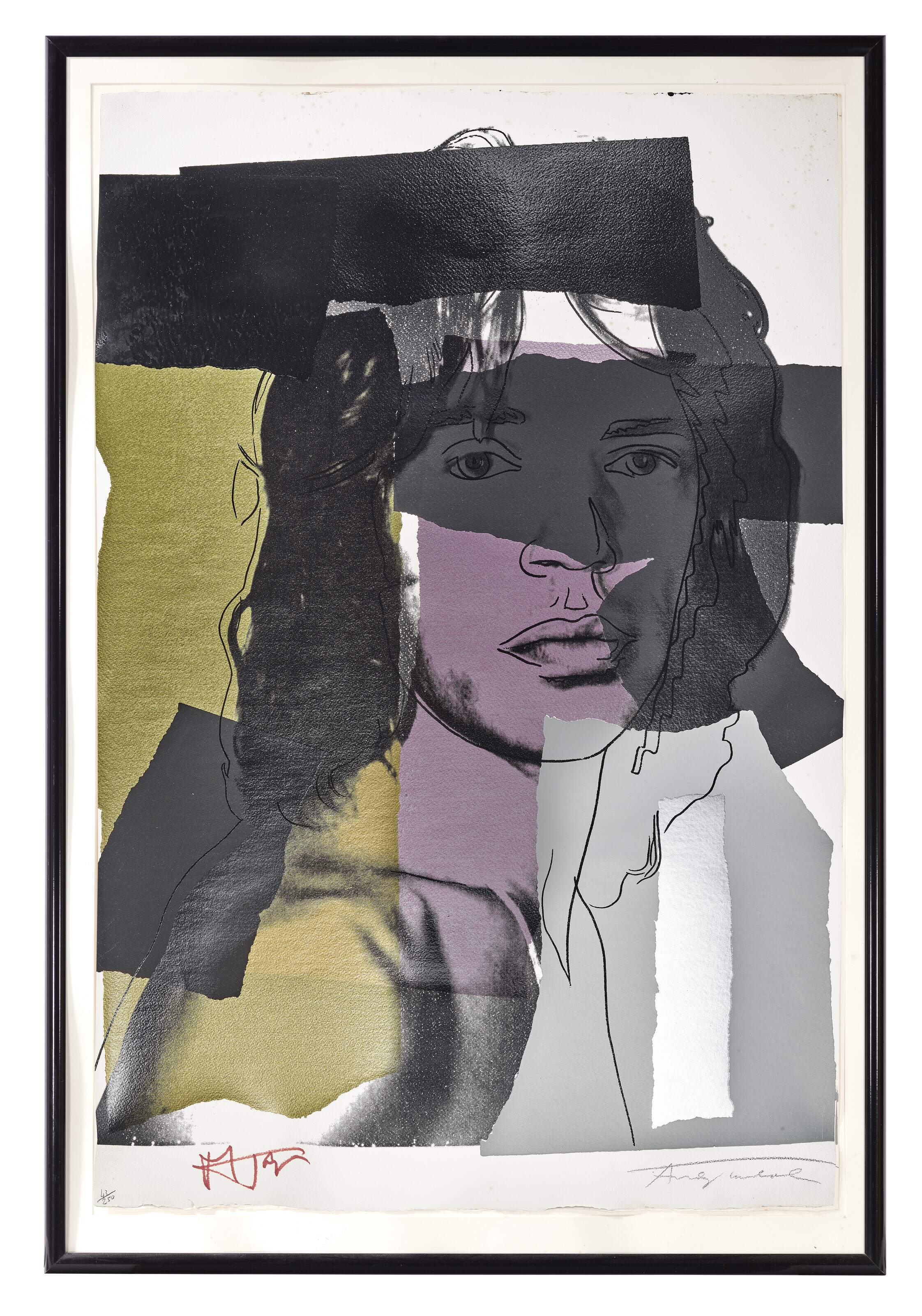 Andy Warhol — Мик Джаггер : Один отпечаток, изображение 2