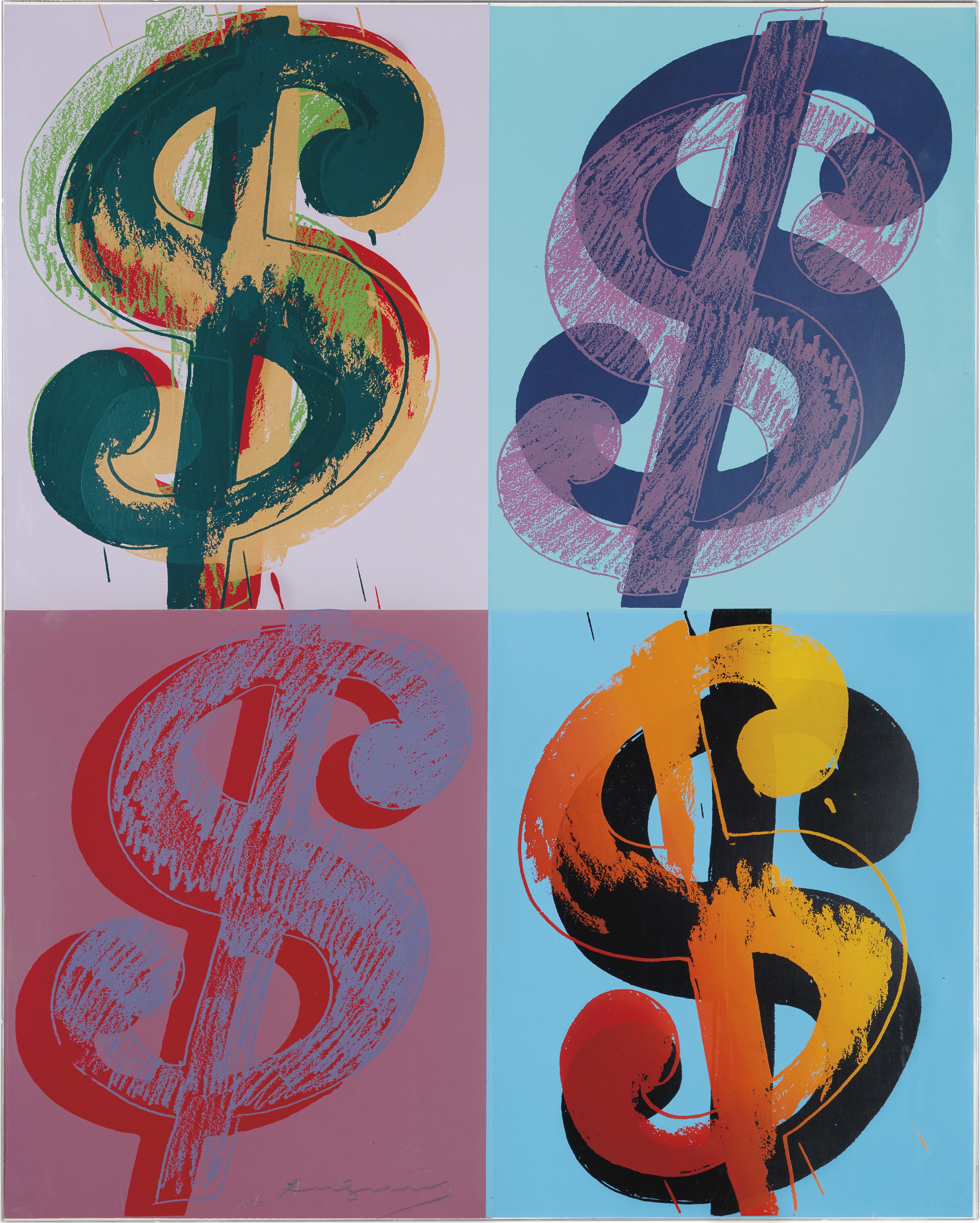 Andy Warhol — $ (Квадрант) : один отпечаток