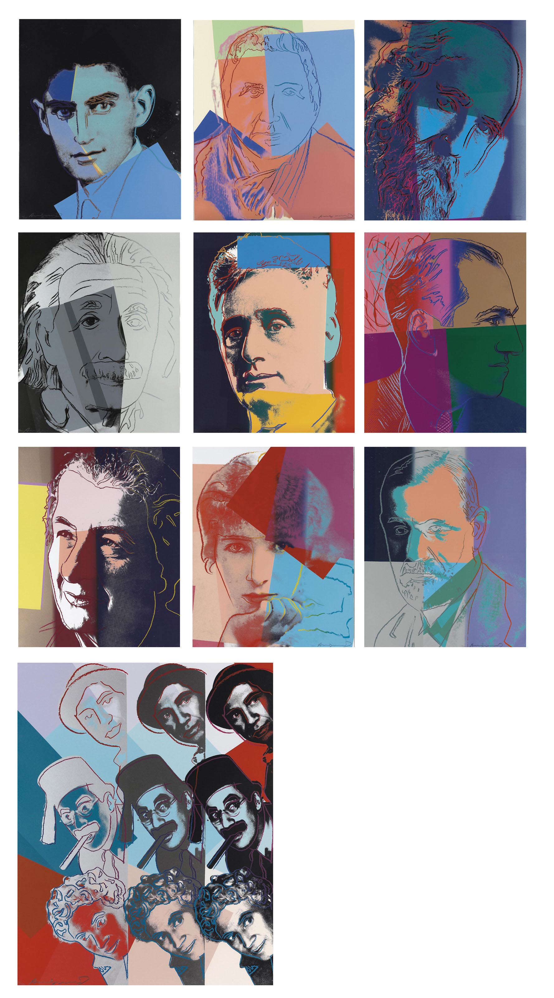 Andy Warhol — Десять портретов евреев двадцатого века (F. & S. II.226-235), изображение 1